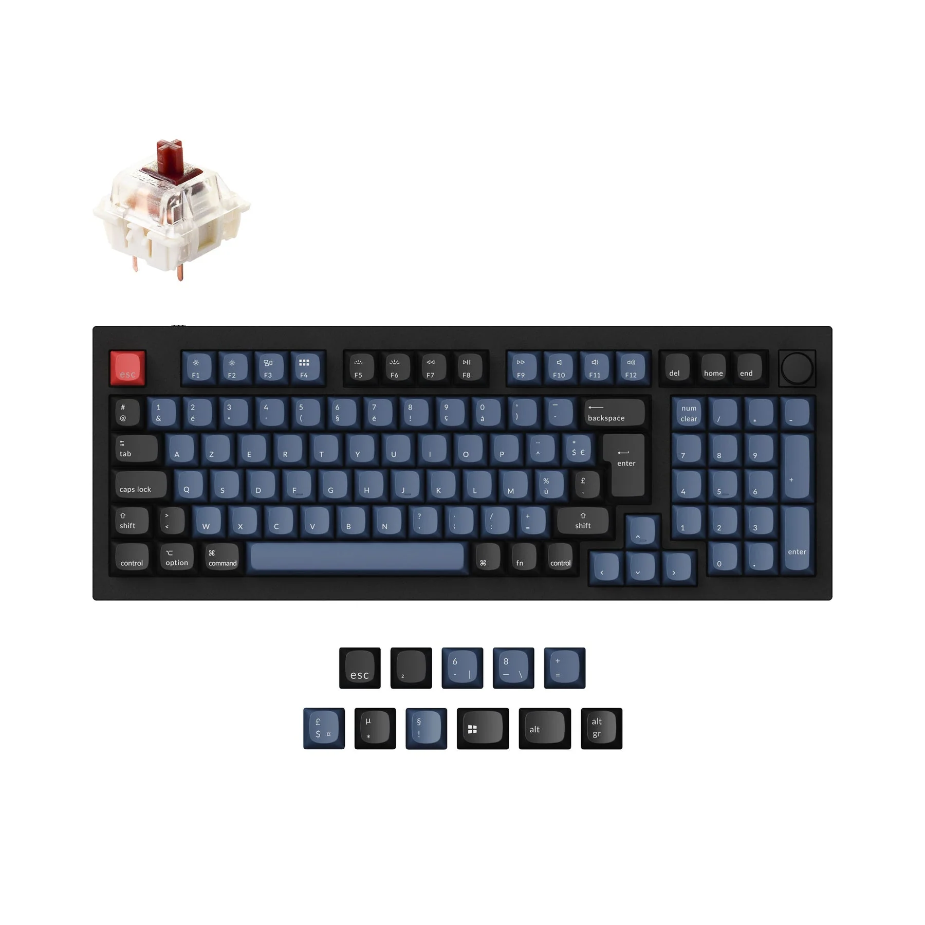 Keychron Q5 QMK Custom Mechanical Keyboard ISO Layout Collection - Image 6