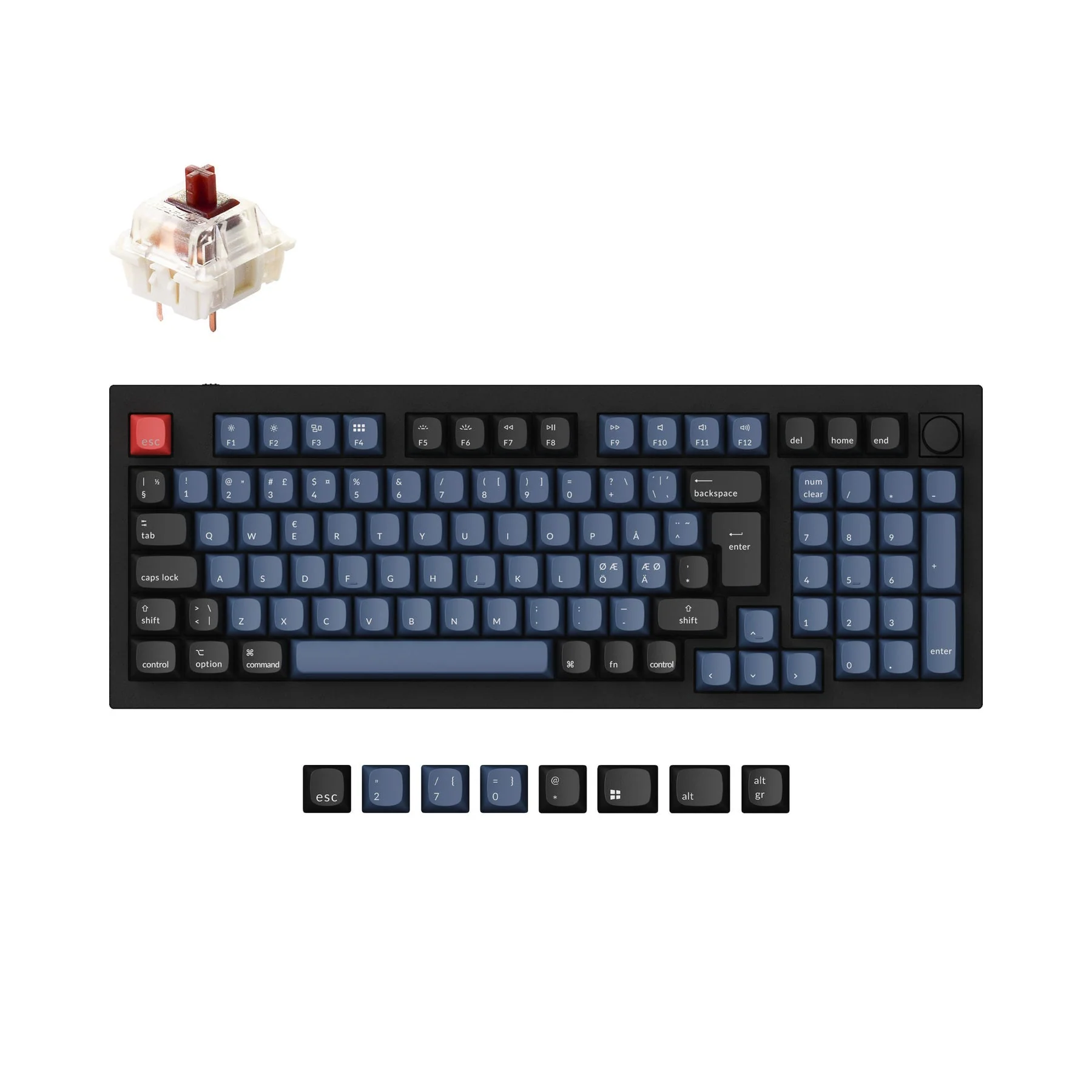 Keychron Q5 QMK Custom Mechanical Keyboard ISO Layout Collection - Image 8