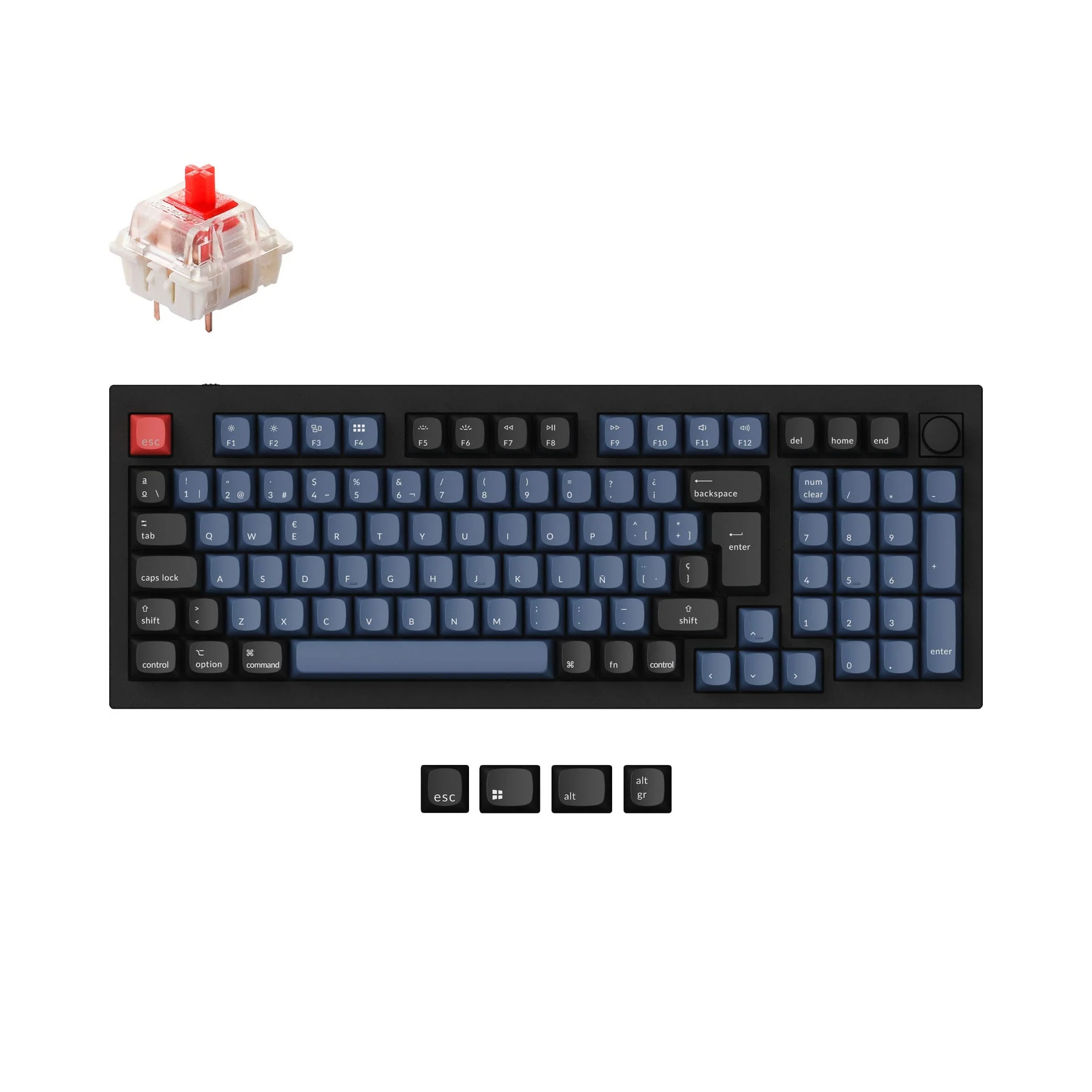 Keychron Q5 QMK Custom Mechanical Keyboard ISO Layout Collection - Image 9