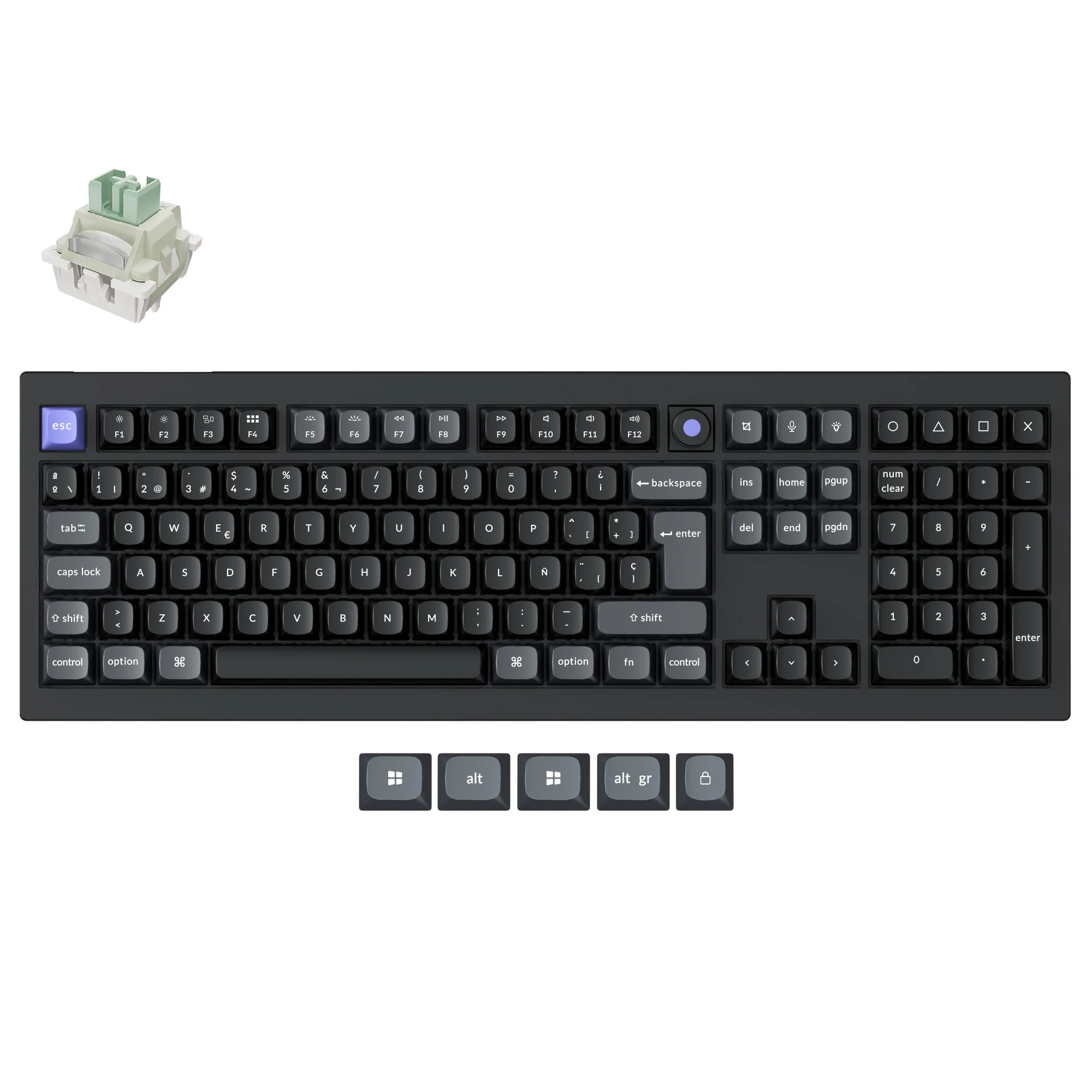 Keychron Q6 HE 8K Wired Magnetic Switch Keyboard ISO Layout Collection - Image 9