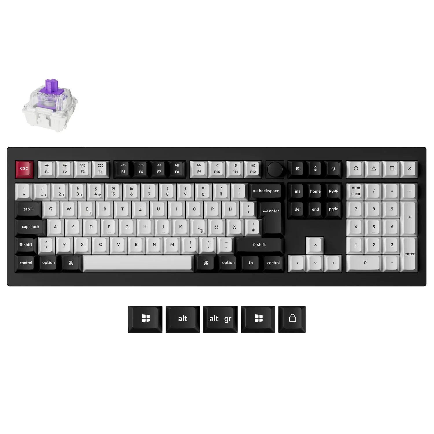 Keychron Q6 HE QMK Wireless Custom Keyboard ISO Layout Collection - Image 7