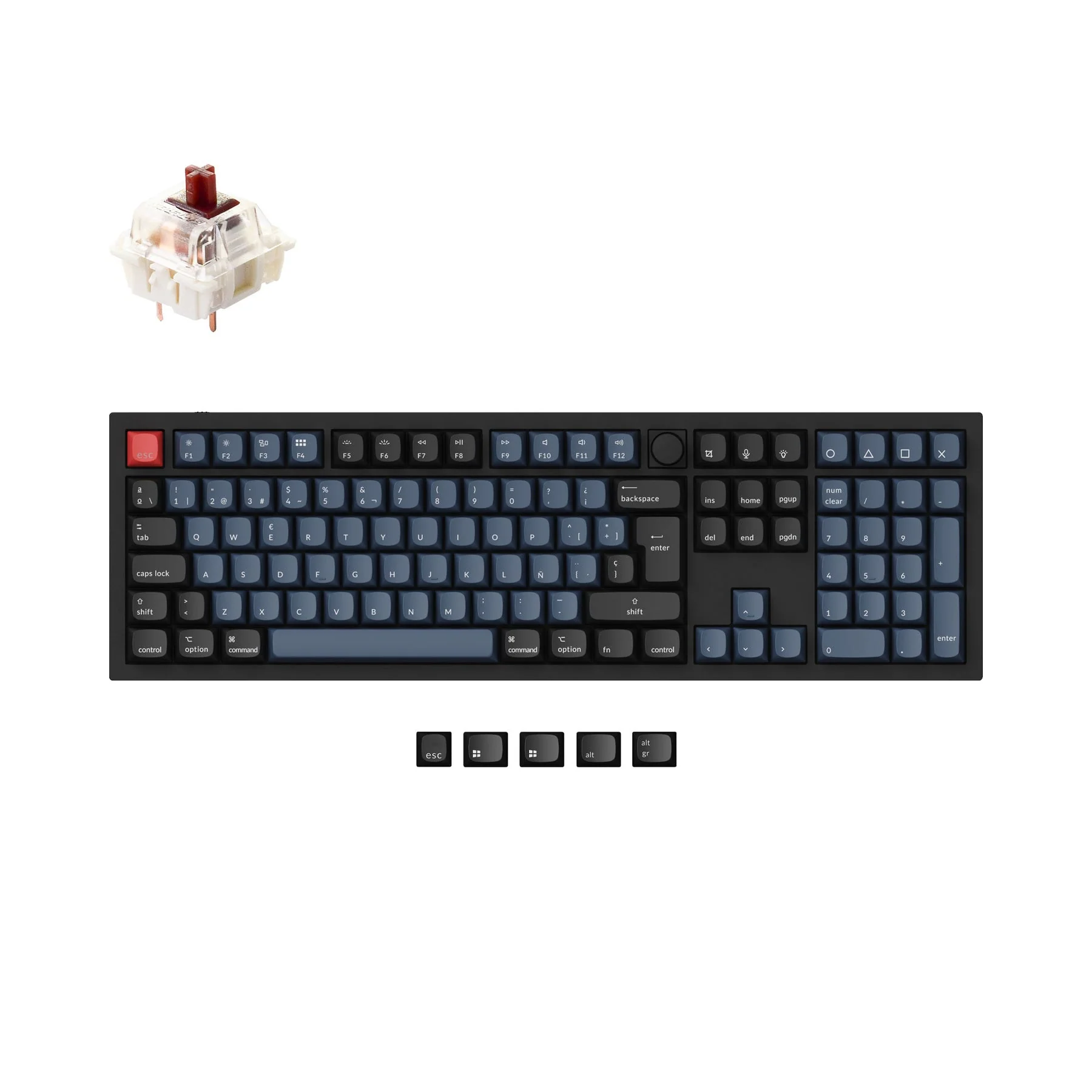 Keychron Q6 QMK Custom Mechanical Keyboard ISO Layout Collection - Image 10