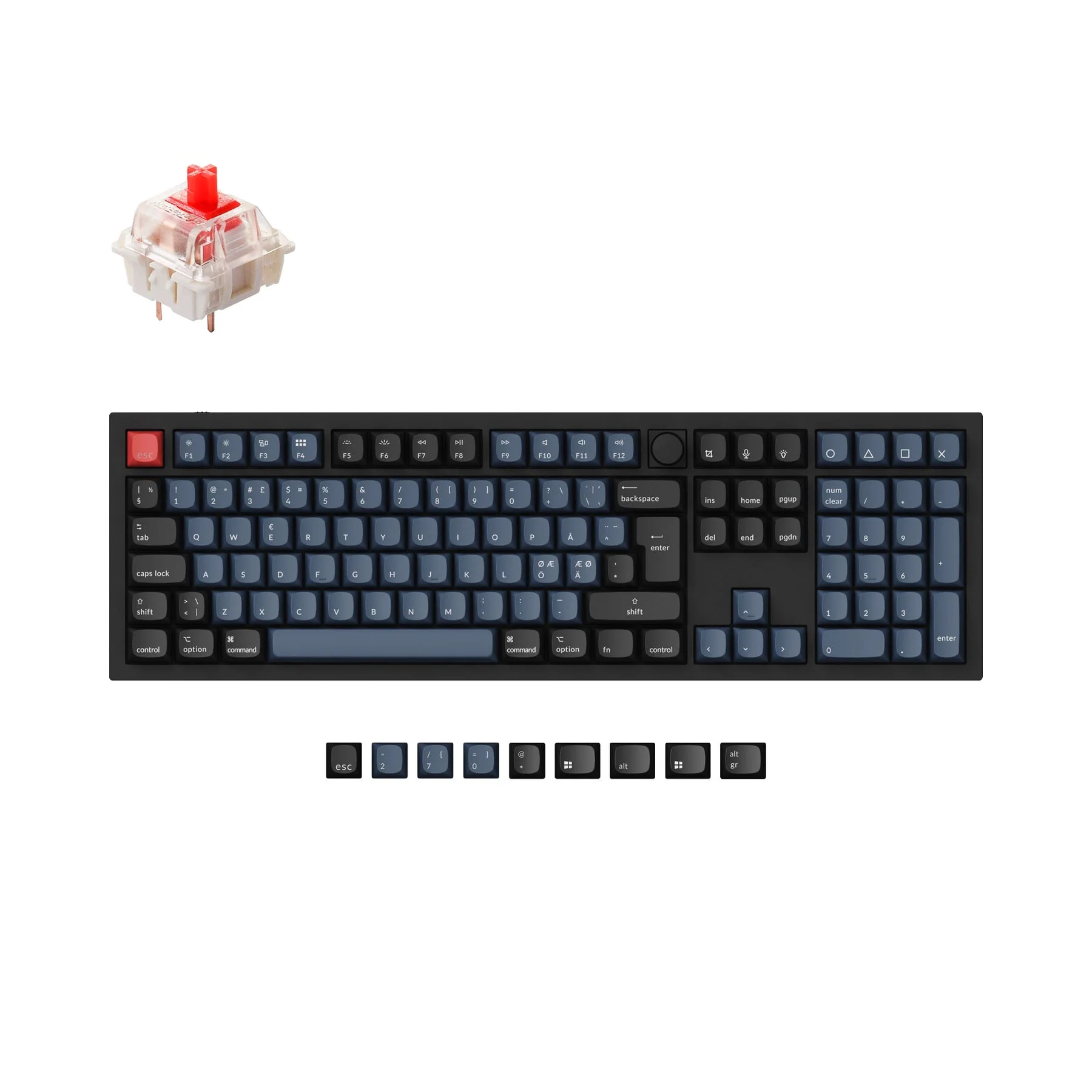 Keychron Q6 QMK Custom Mechanical Keyboard ISO Layout Collection - Image 5