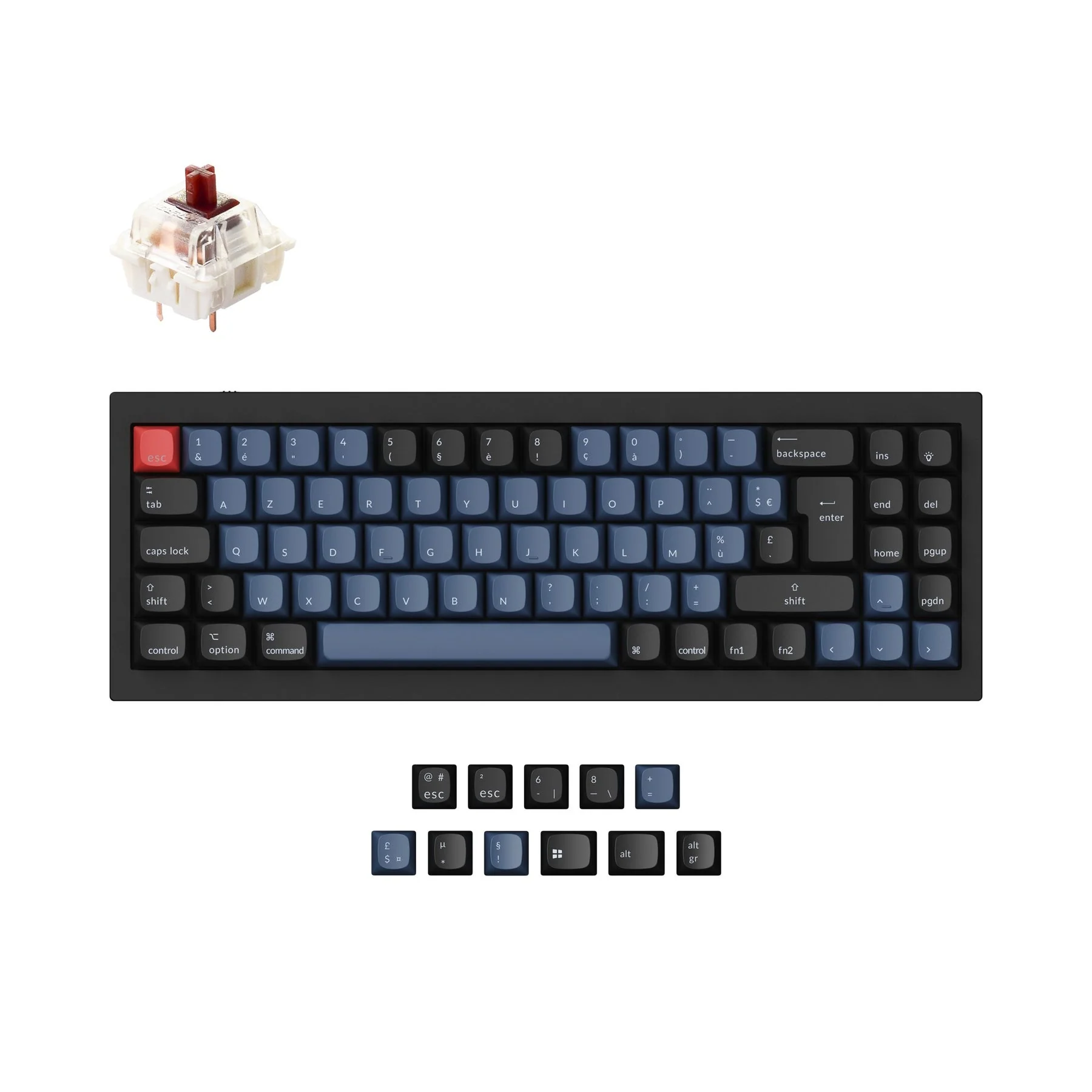 Keychron Q7 QMK Custom Mechanical Keyboard ISO Layout Collection - Image 8
