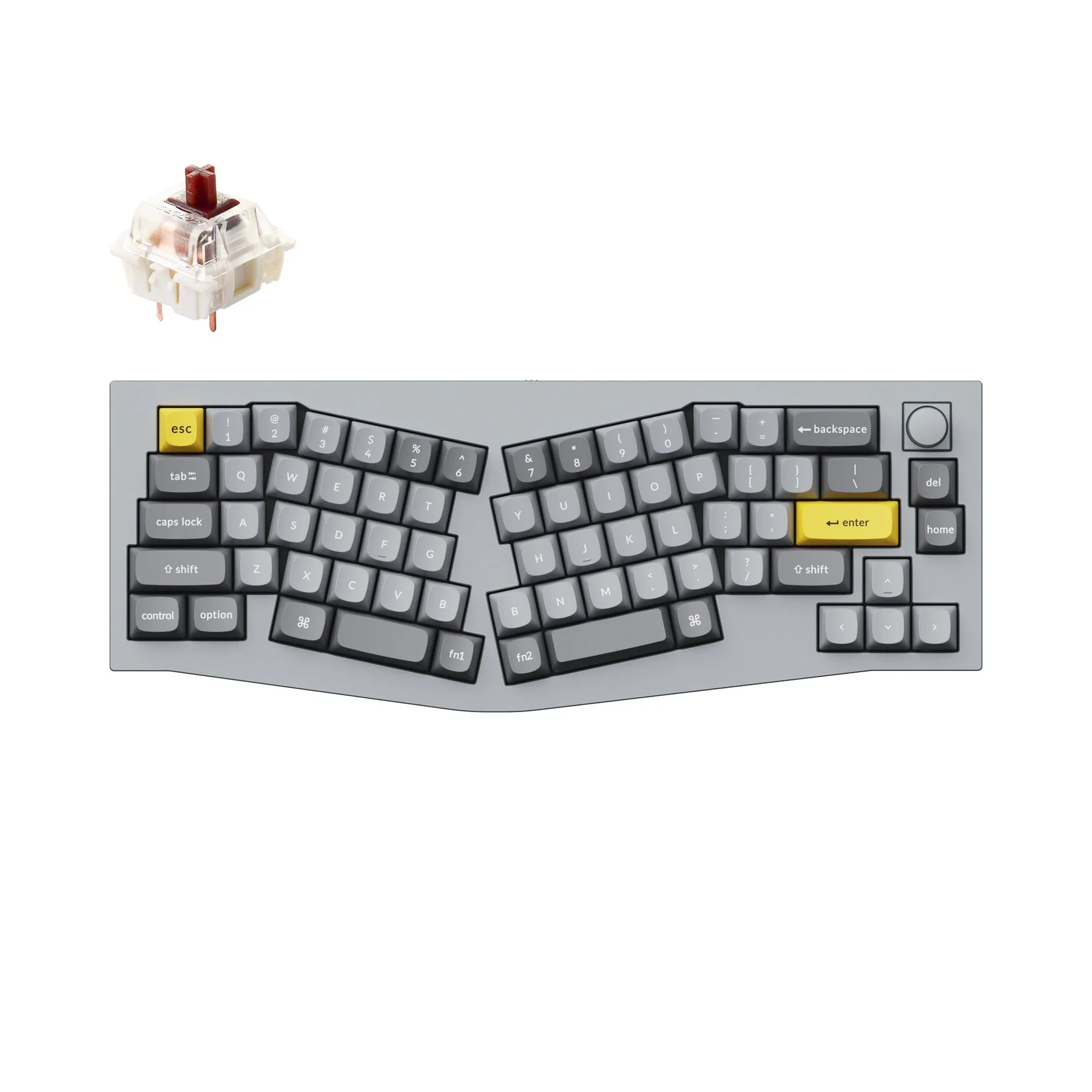 Keychron Q8 (Alice Layout) QMK Custom Mechanical Keyboard (US ANSI Layout) - Image 15