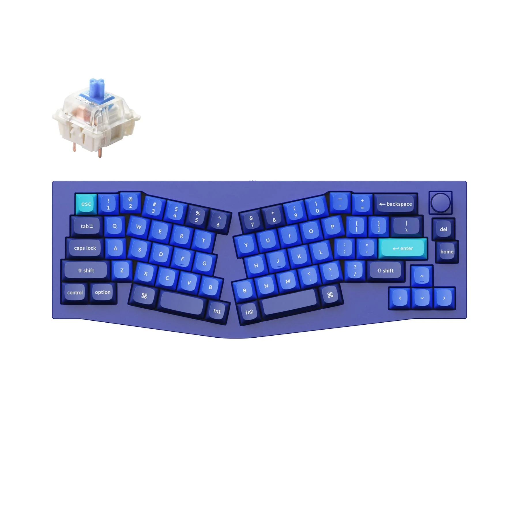 Keychron Q8 (Alice Layout) QMK Custom Mechanical Keyboard (US ANSI Layout) - Image 17