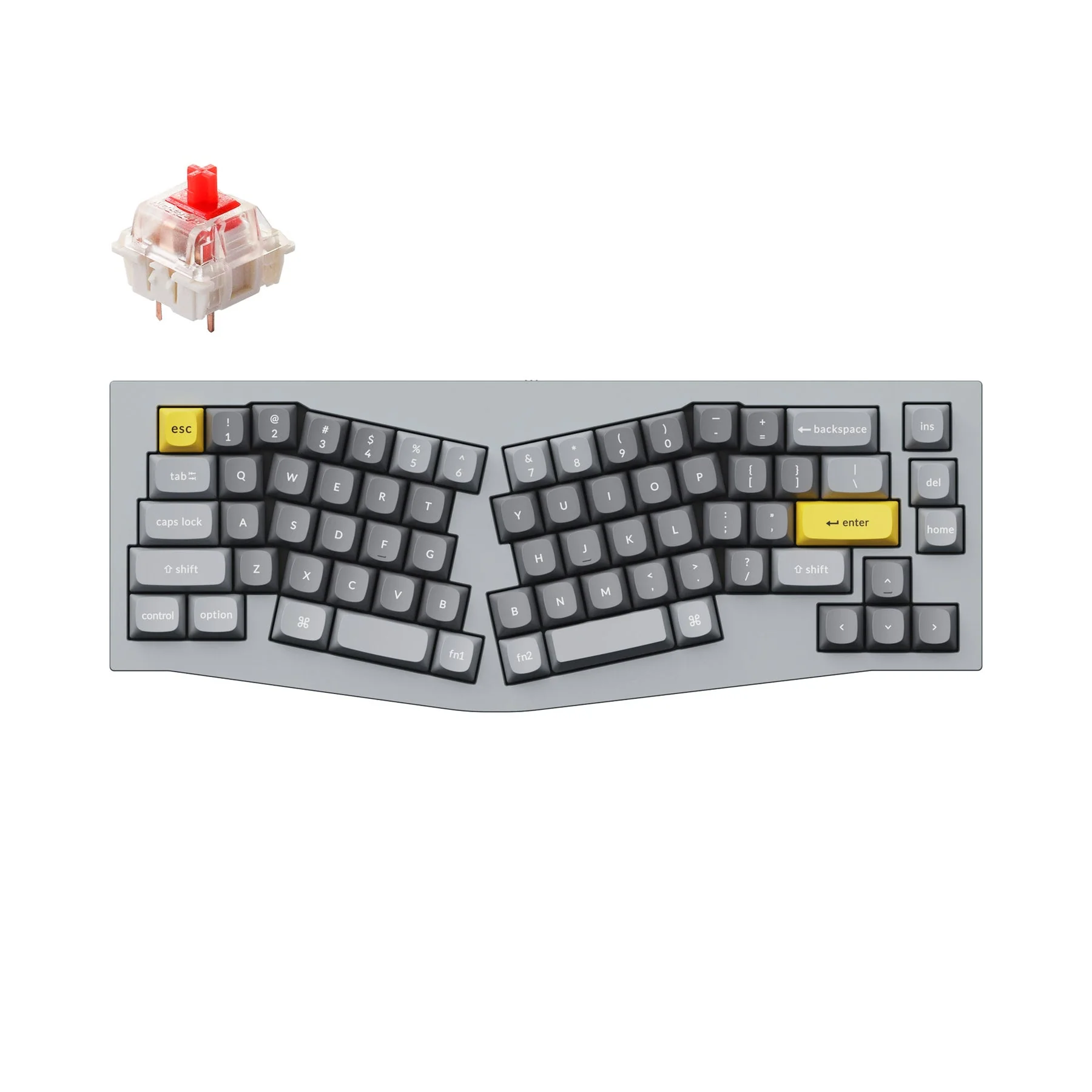 Keychron Q8 (Alice Layout) QMK Custom Mechanical Keyboard (US ANSI Layout) - Image 4