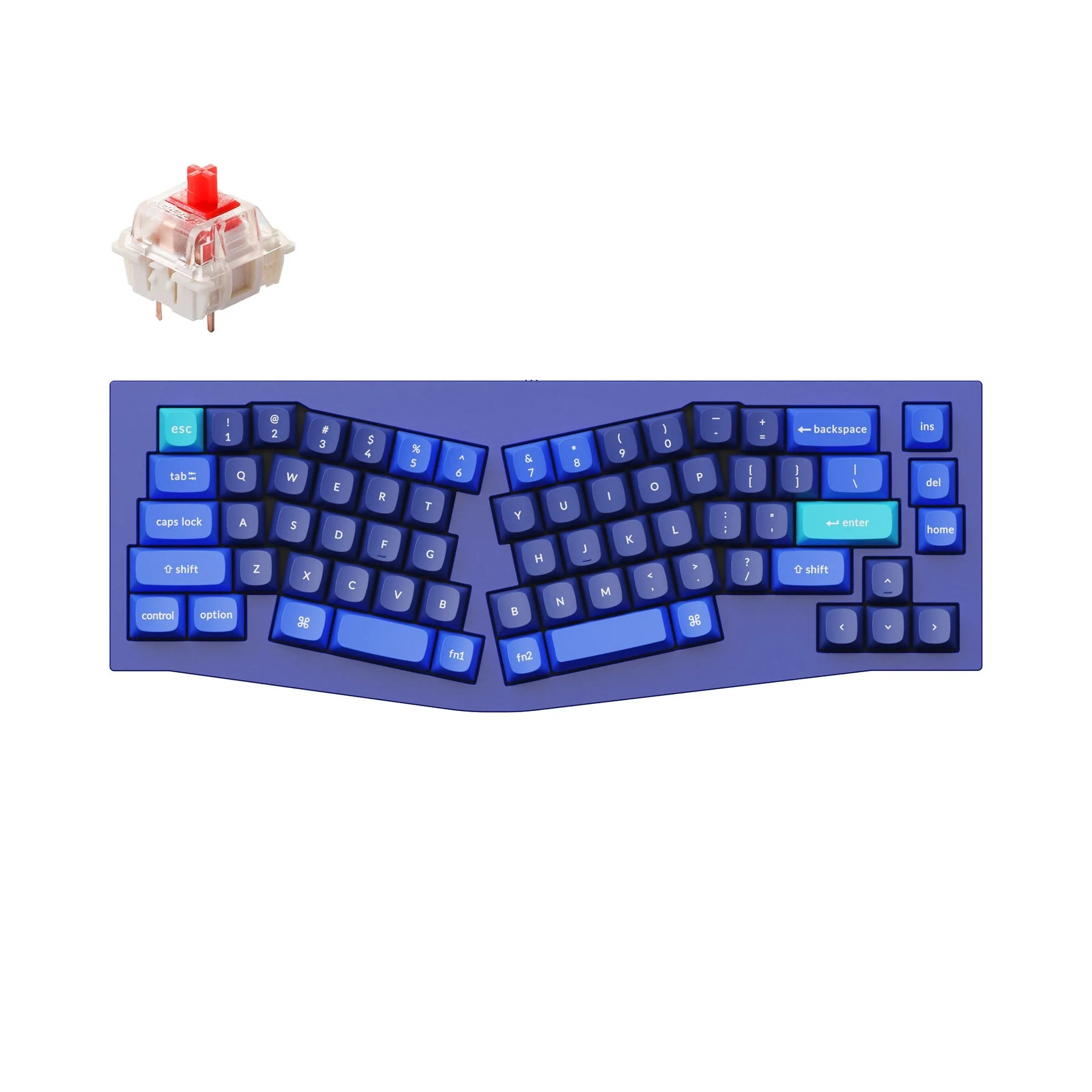 Keychron Q8 (Alice Layout) QMK Custom Mechanical Keyboard (US ANSI Layout) - Image 7