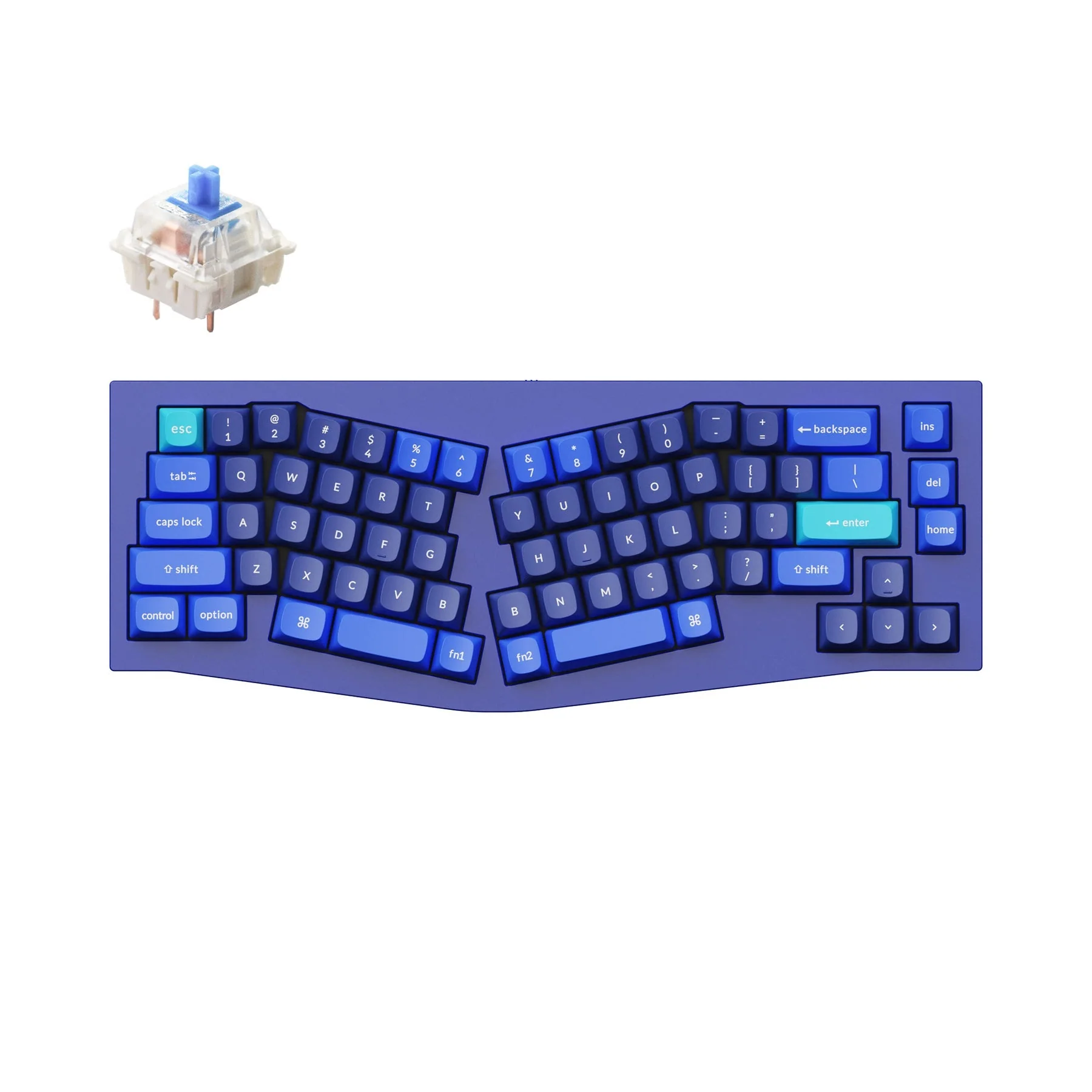 Keychron Q8 (Alice Layout) QMK Custom Mechanical Keyboard (US ANSI Layout) - Image 8