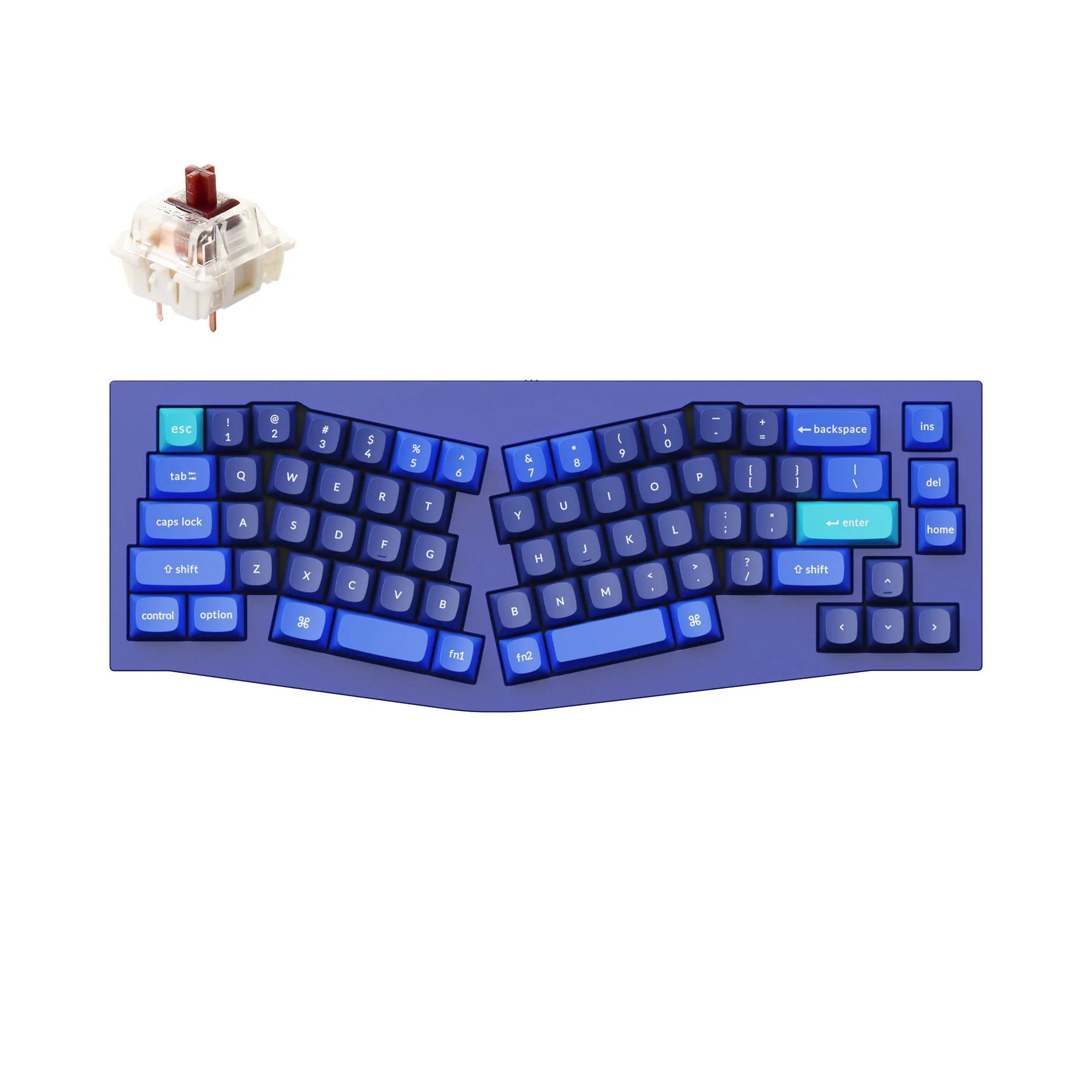 Keychron Q8 (Alice Layout) QMK Custom Mechanical Keyboard (US ANSI Layout) - Image 9