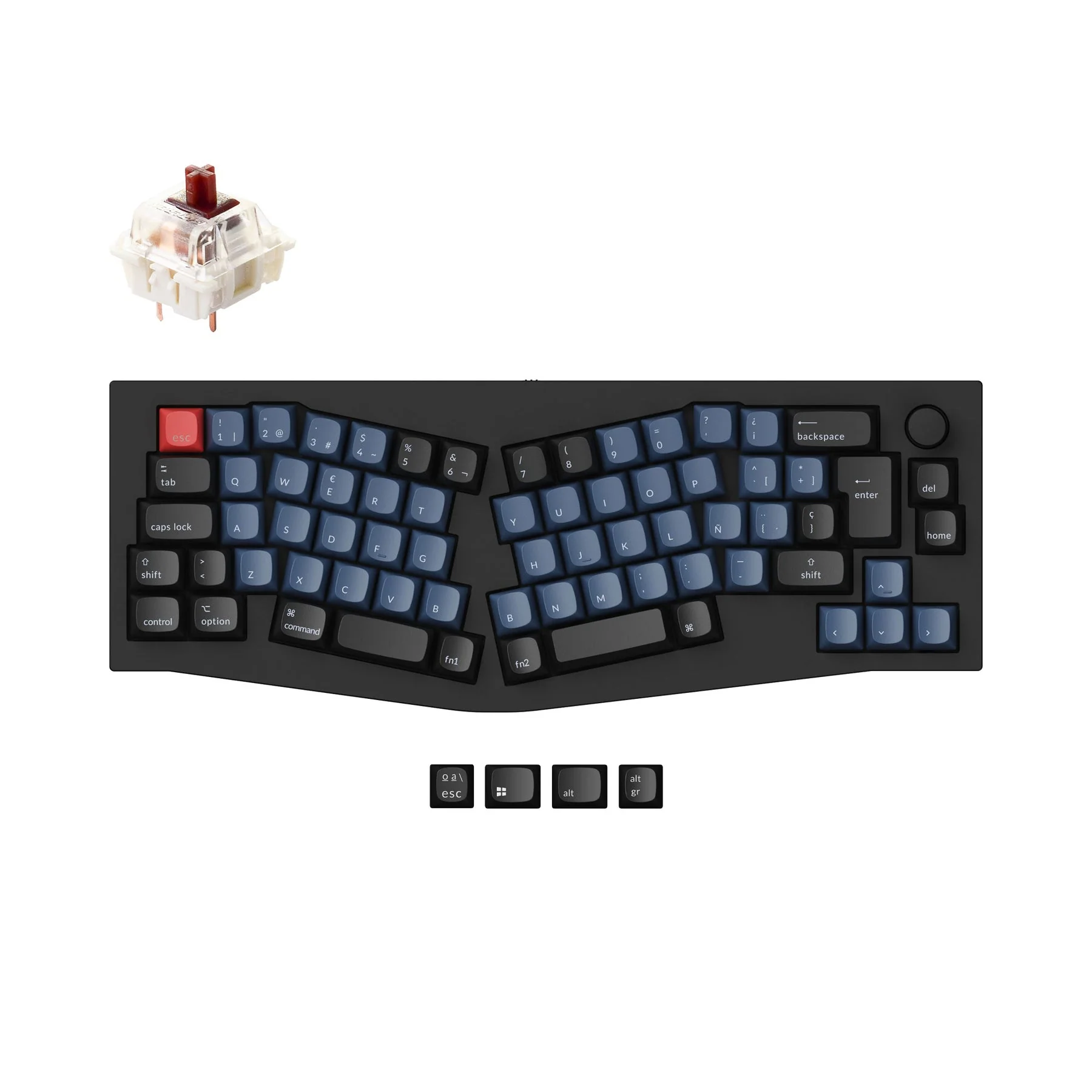 Keychron Q8 (Alice Layout) QMK Custom Mechanical Keyboard ISO Layout Collection - Image 10