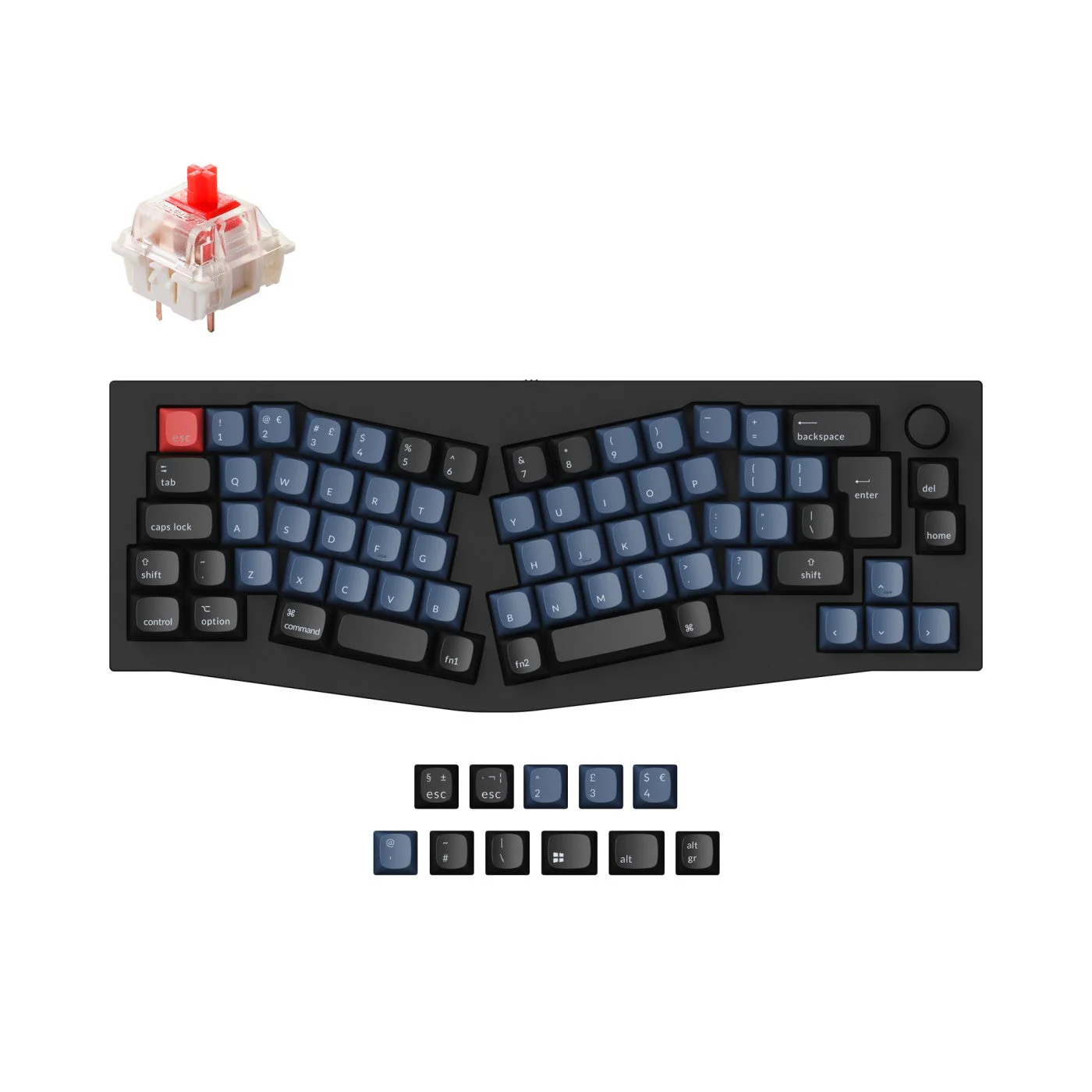 Keychron Q8 (Alice Layout) QMK Custom Mechanical Keyboard ISO Layout Collection - Image 3