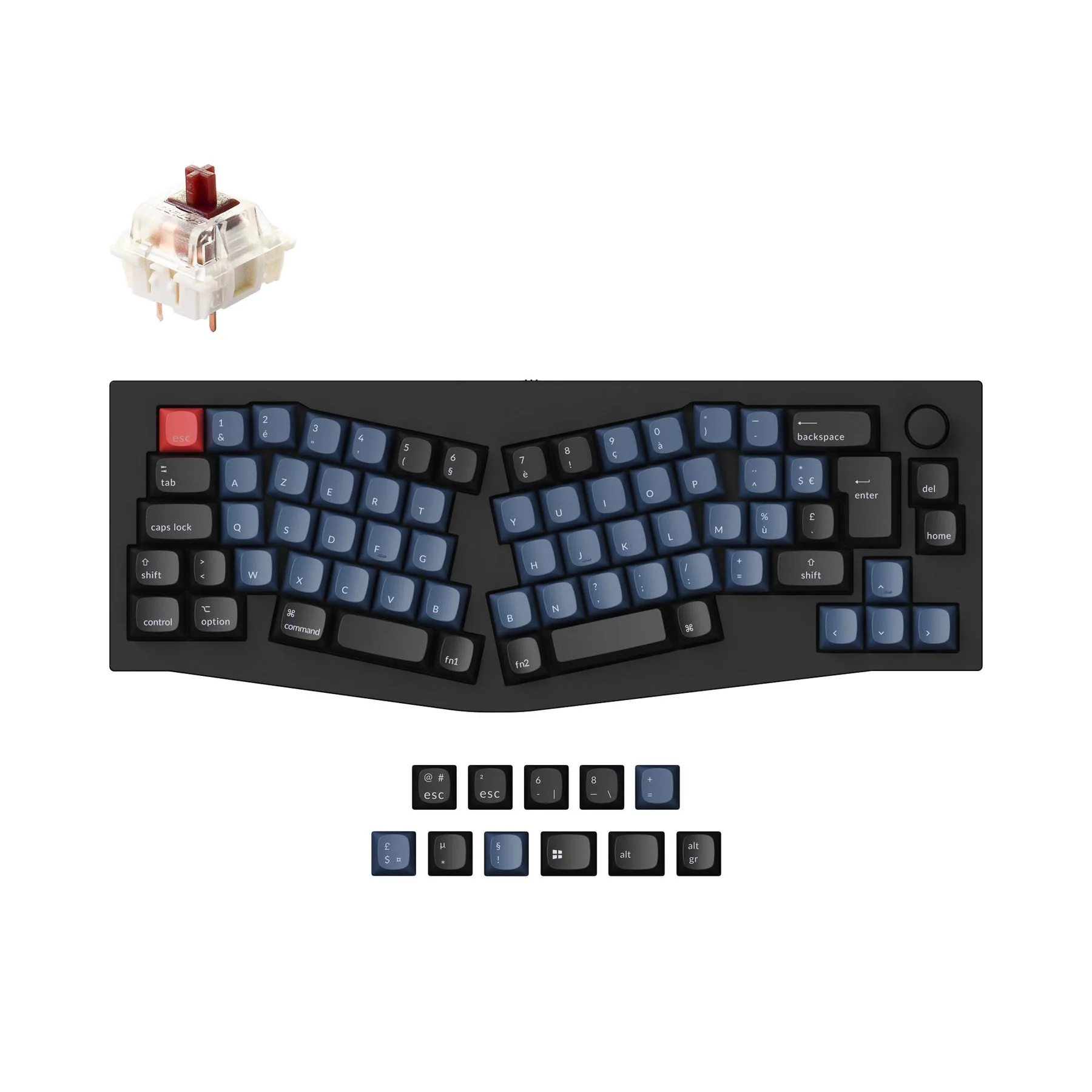 Keychron Q8 (Alice Layout) QMK Custom Mechanical Keyboard ISO Layout Collection - Image 8