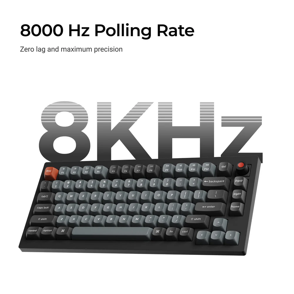 Keychron V1 8K QMK Wired Custom Mechanical Keyboard (US ANSI Layout) - Image 6