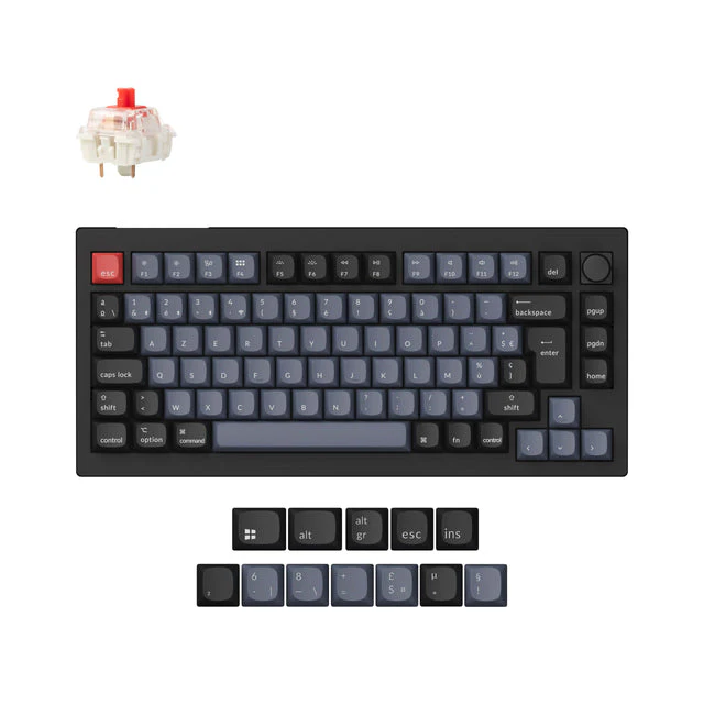 Keychron V1 Max QMK Wireless Custom Mechanical Keyboard ISO Layout Collection - Image 16