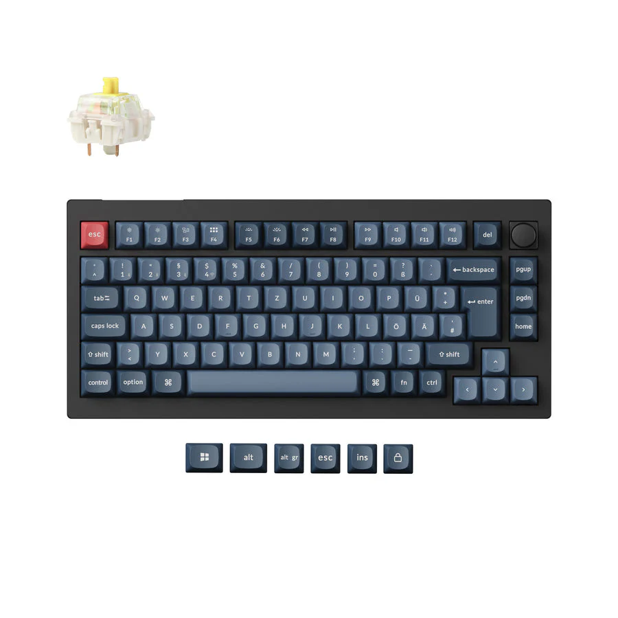 Keychron V1 Max QMK Wireless Custom Mechanical Keyboard ISO Layout Collection - Image 3