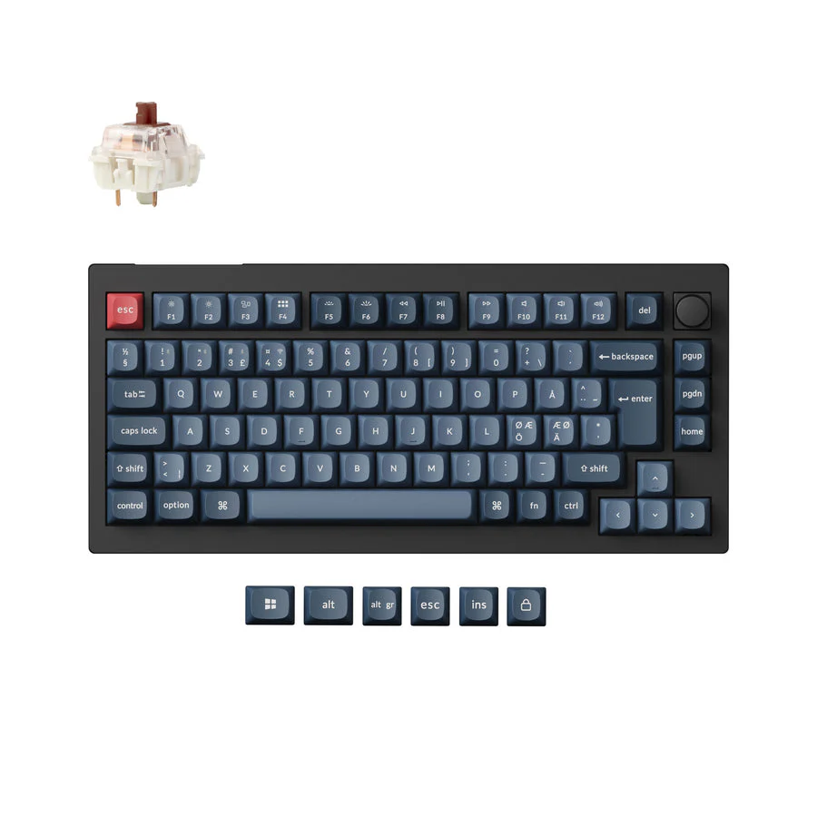 Keychron V1 Max QMK Wireless Custom Mechanical Keyboard ISO Layout Collection - Image 8