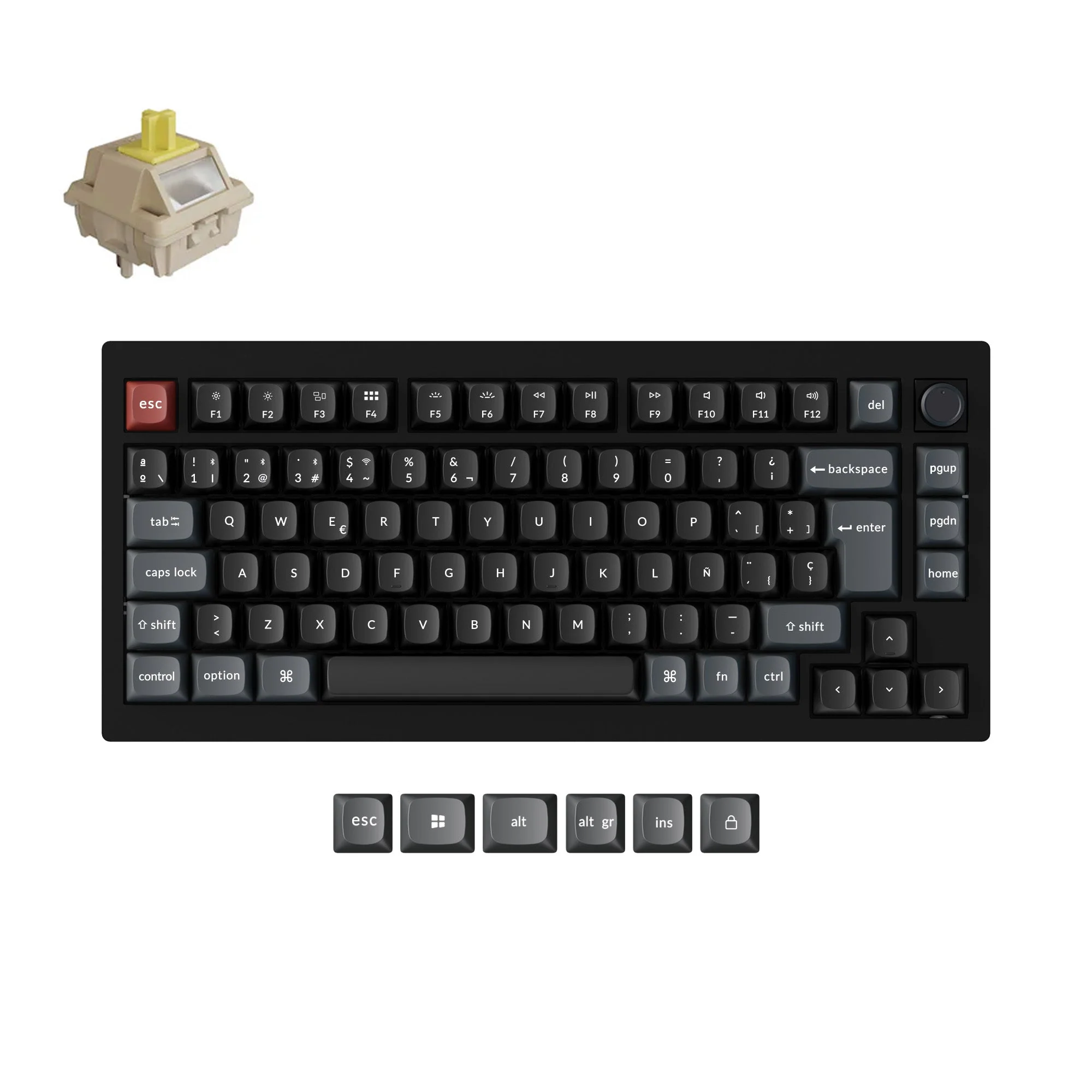 Keychron V1 Ultra 8K Wireless Custom Mechanical Keyboard ISO Layout Collection - Image 6