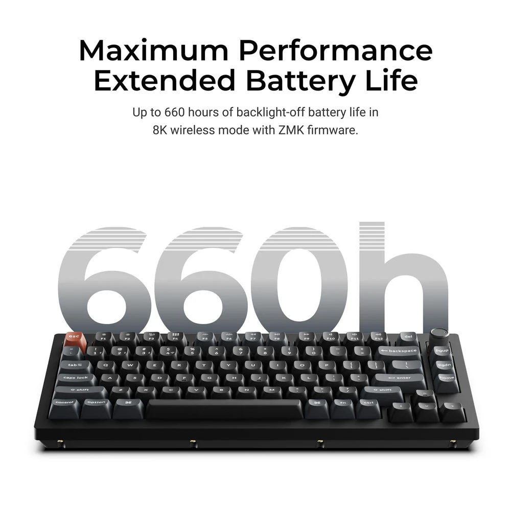 Keychron V1 Ultra 8K Wireless Custom Mechanical Keyboard (US ANSI Layout) - Image 7