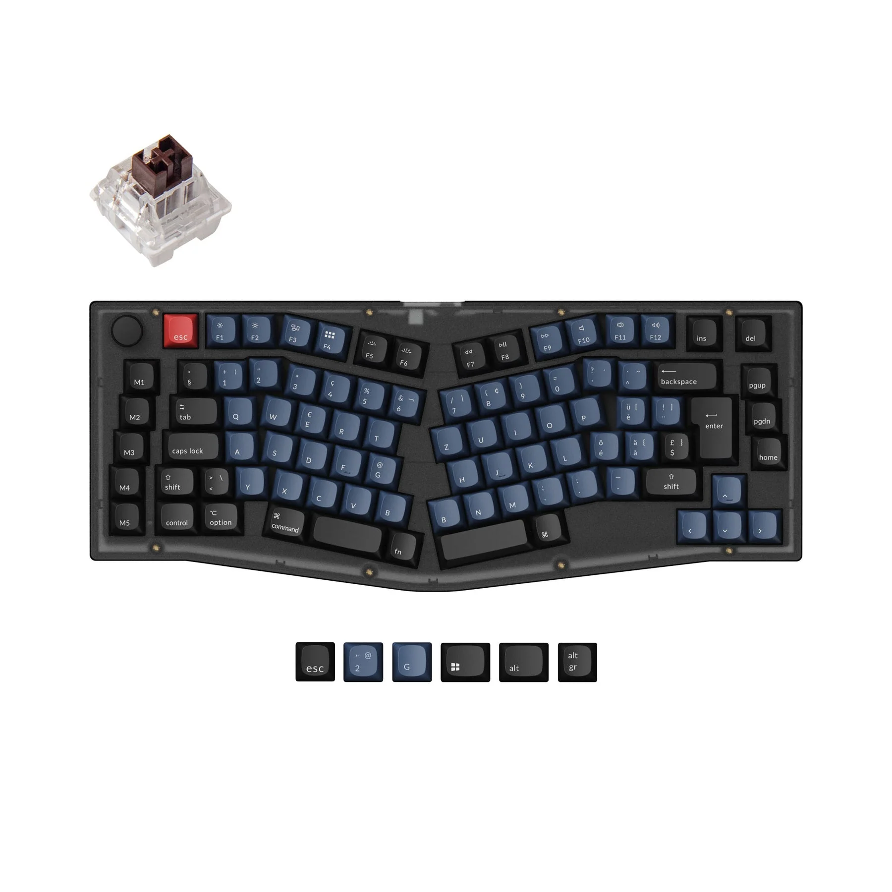Keychron V10 (Alice Layout) QMK Custom Mechanical Keyboard ISO Layout Collection - Image 4