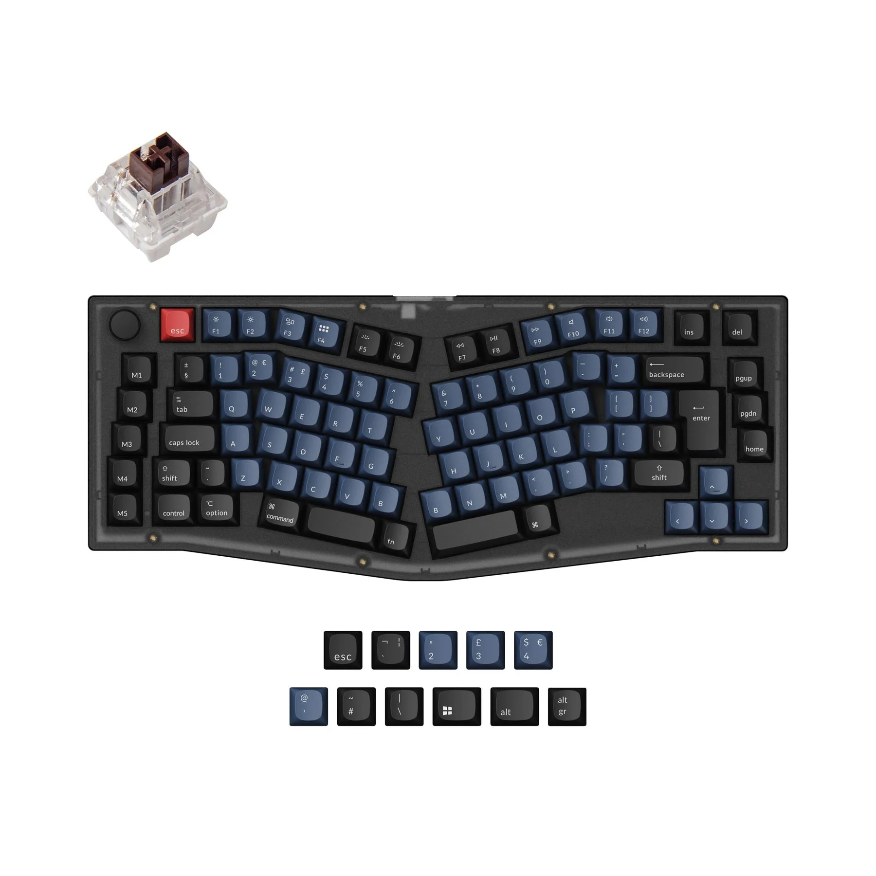 Keychron V10 (Alice Layout) QMK Custom Mechanical Keyboard ISO Layout Collection - Image 8