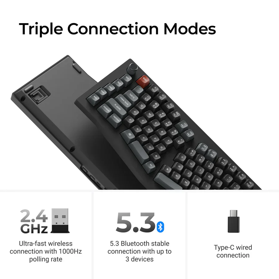 Keychron V10 Ultra 8K Wireless Custom Mechanical Keyboard(US ANSI Layout) - Image 6