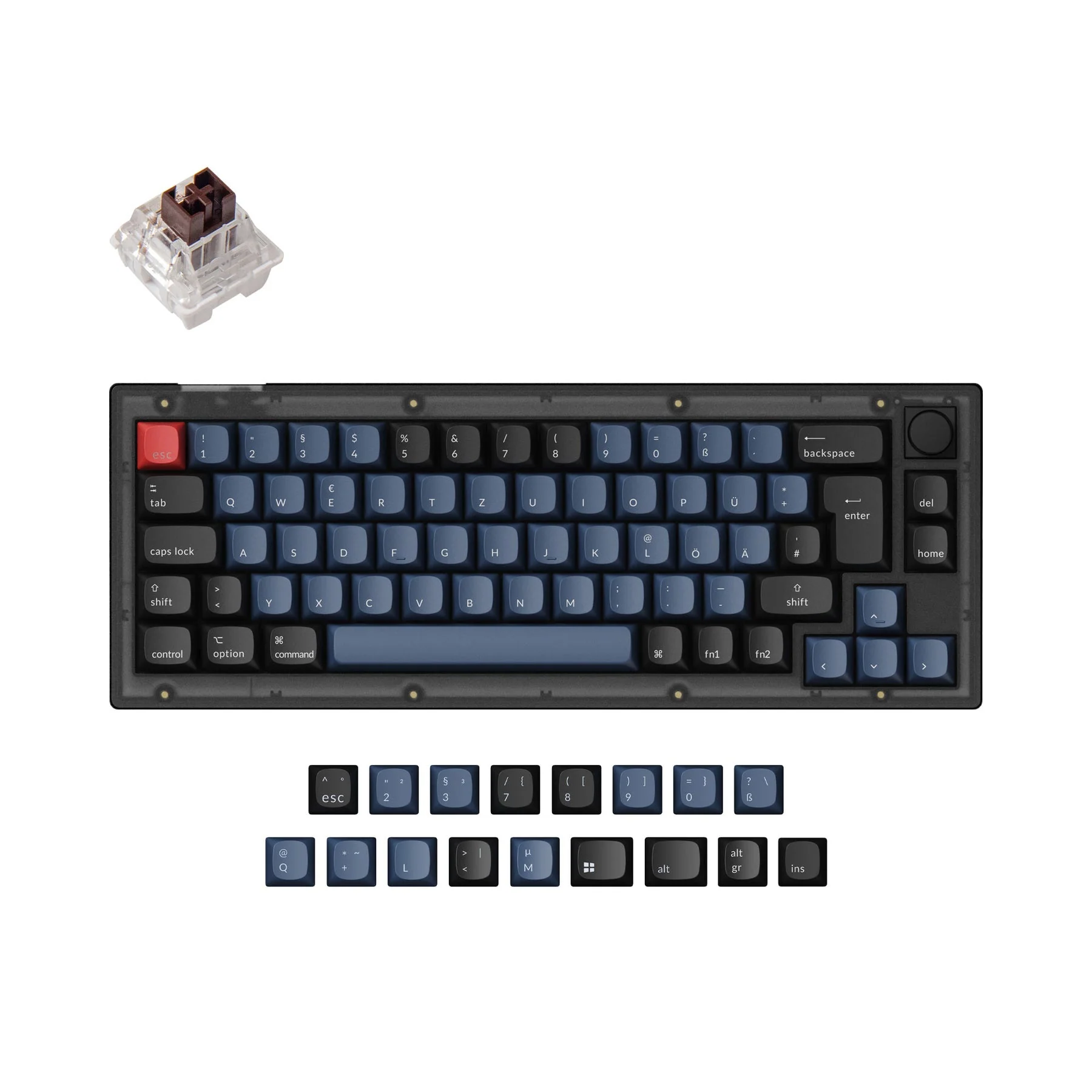 Keychron V2 QMK Custom Mechanical Keyboard ISO Layout Collection - Image 6