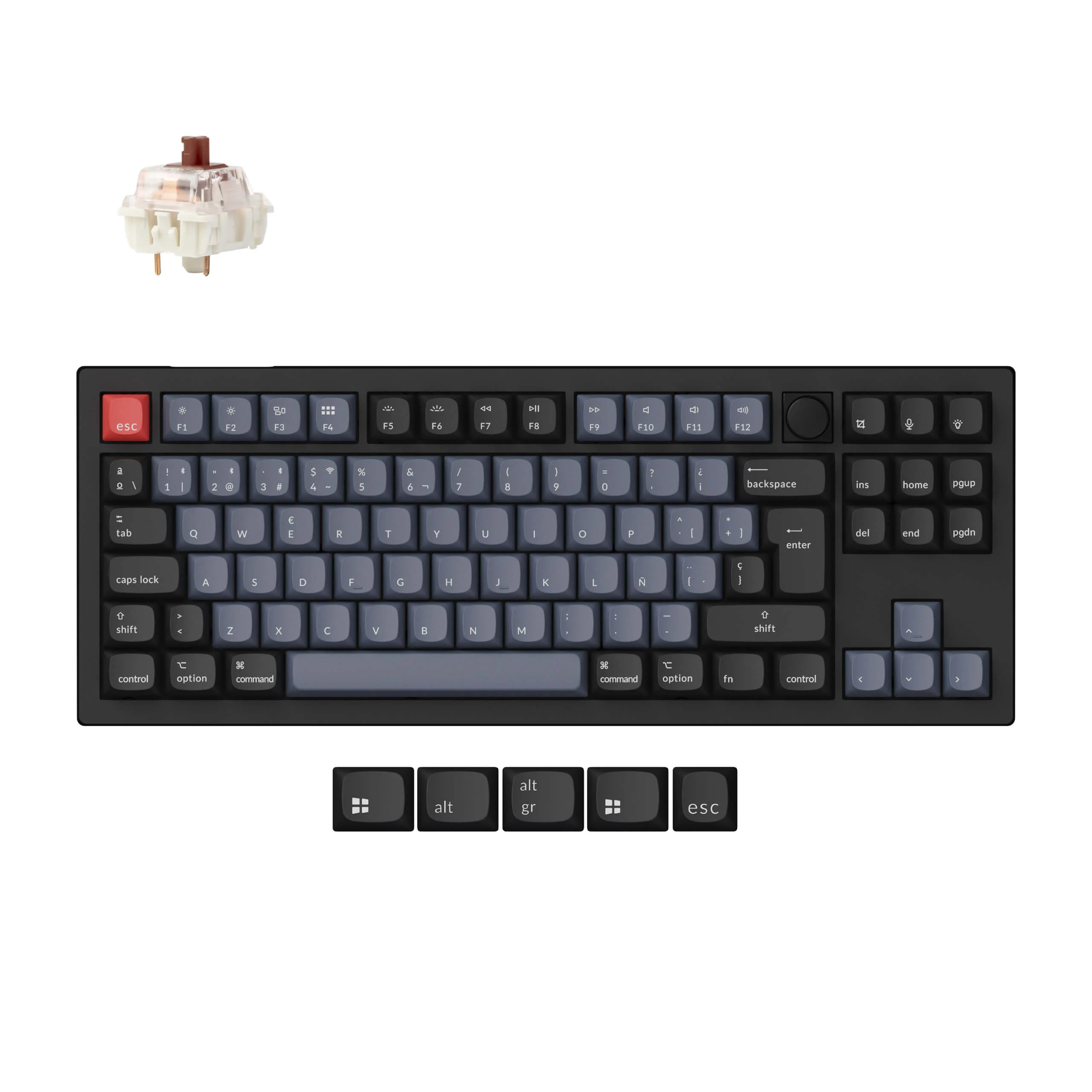 Keychron V3 Max QMK Wireless Custom Mechanical Keyboard ISO Layout Collection - Image 2