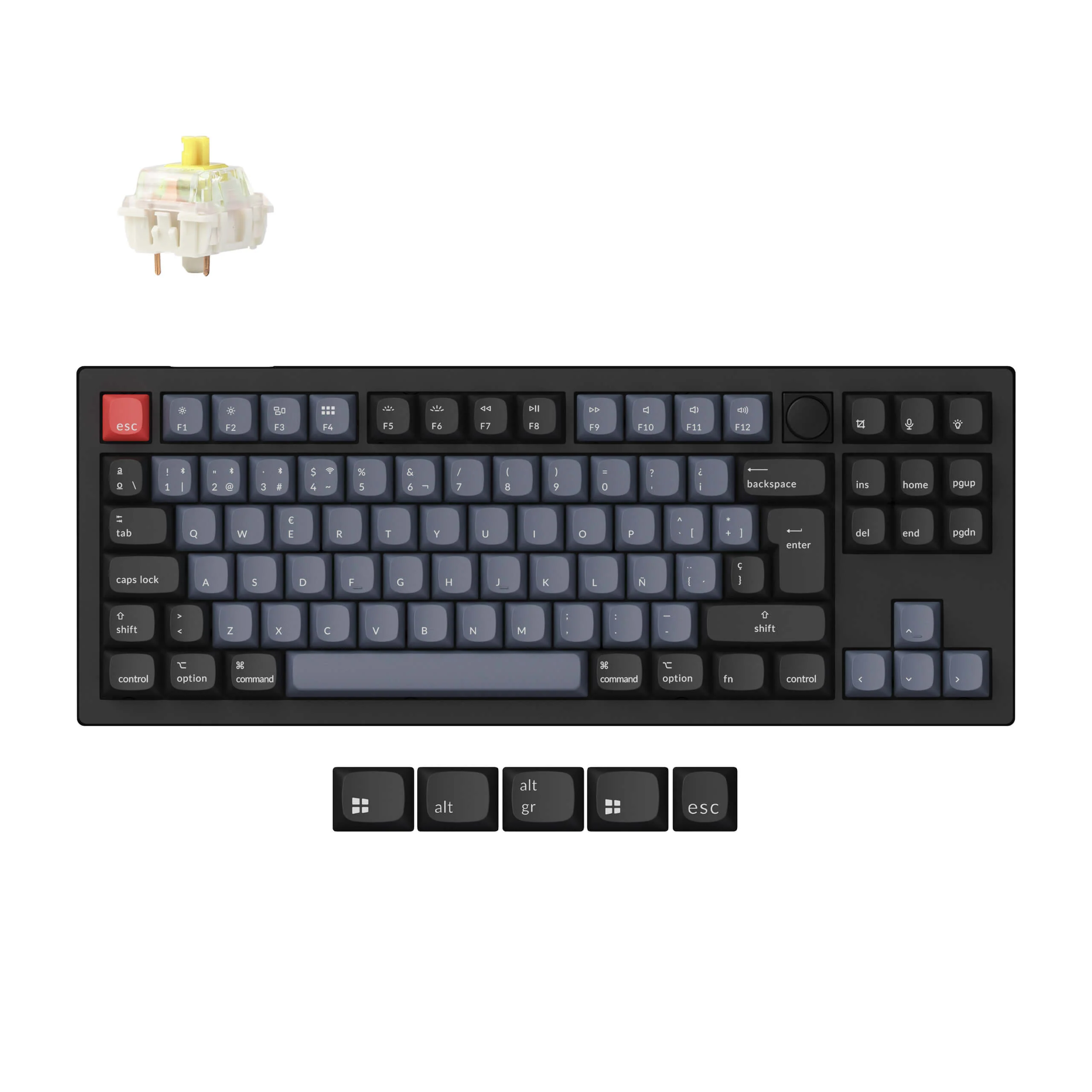 Keychron V3 Max QMK Wireless Custom Mechanical Keyboard ISO Layout Collection - Image 3