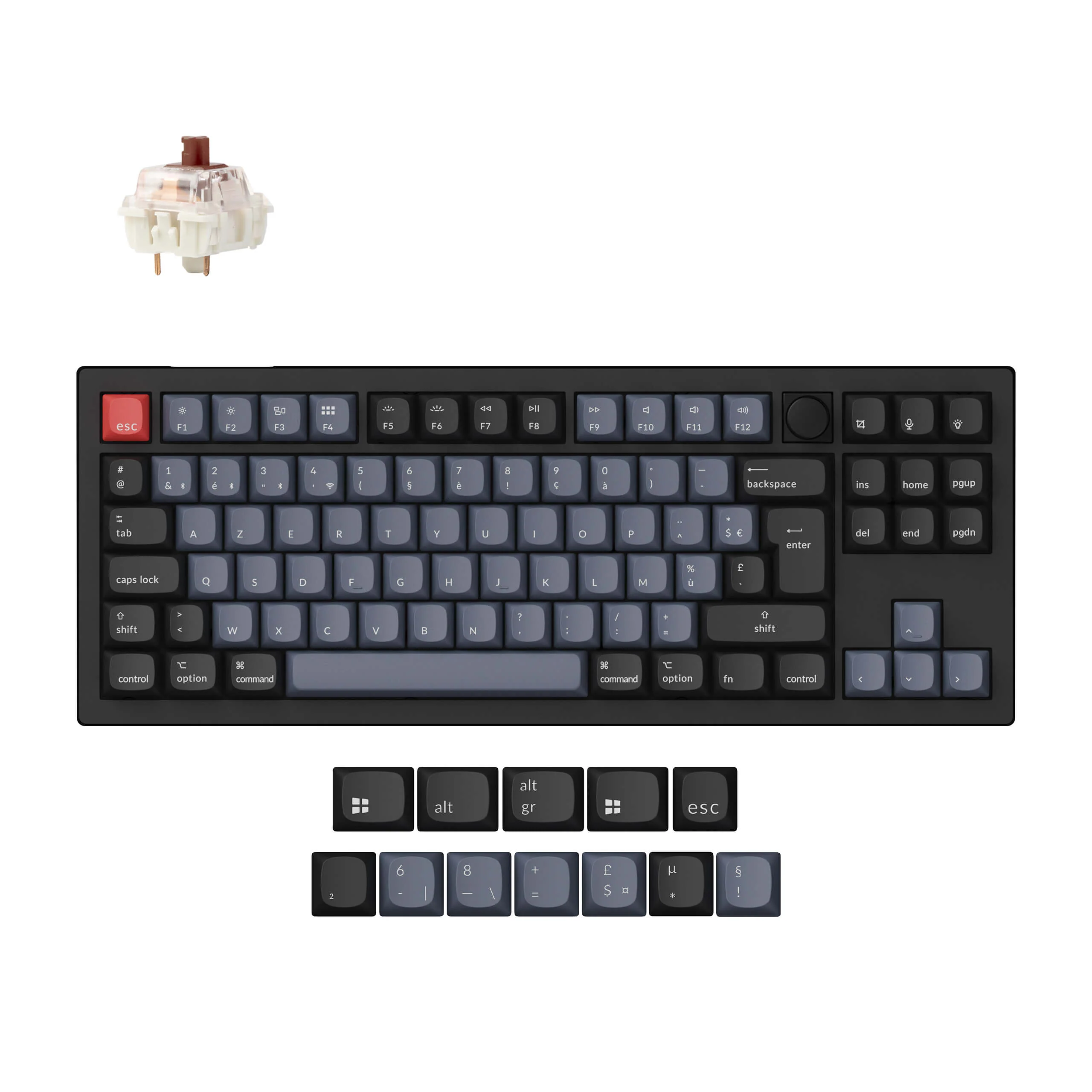 Keychron V3 Max QMK Wireless Custom Mechanical Keyboard ISO Layout Collection - Image 5