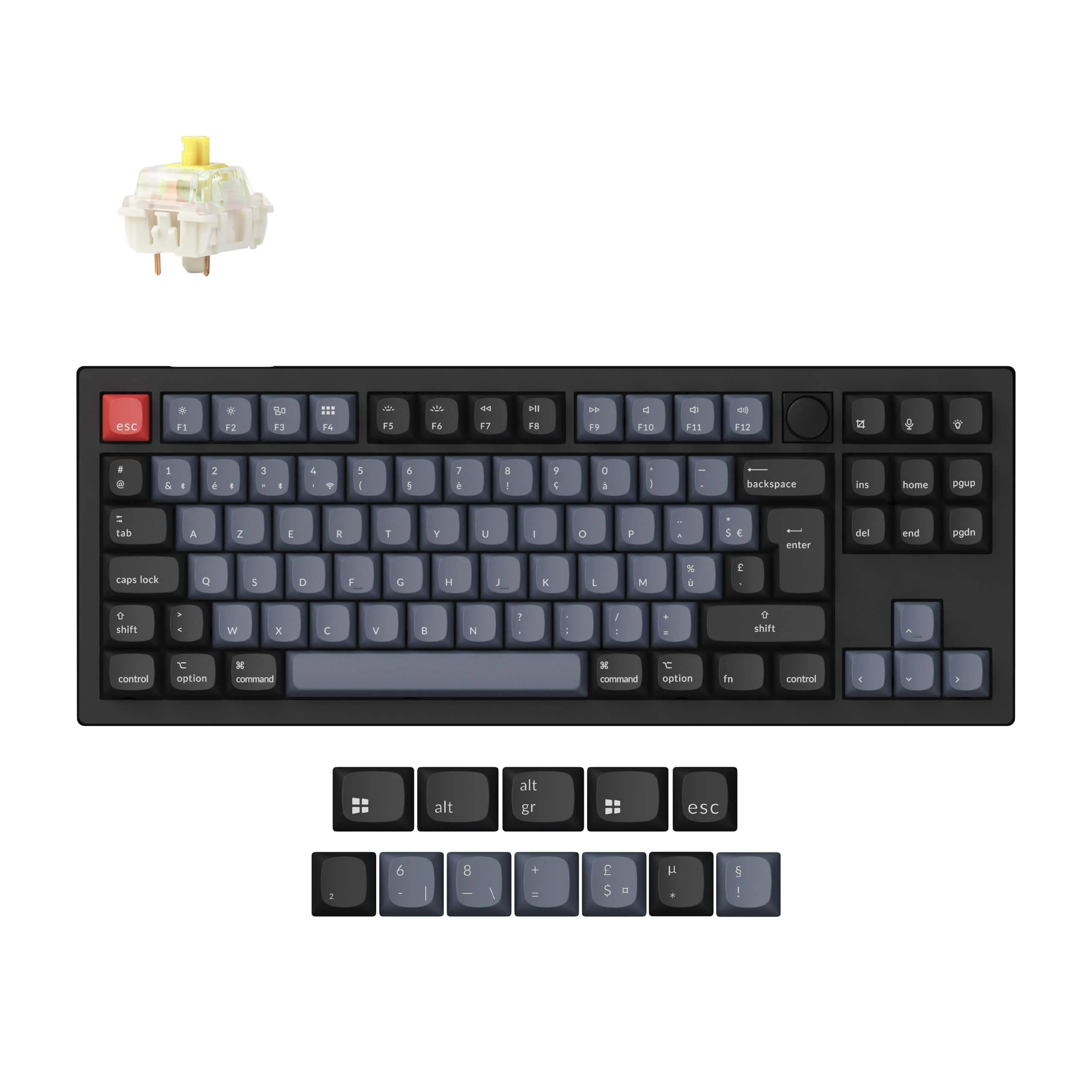 Keychron V3 Max QMK Wireless Custom Mechanical Keyboard ISO Layout Collection - Image 6