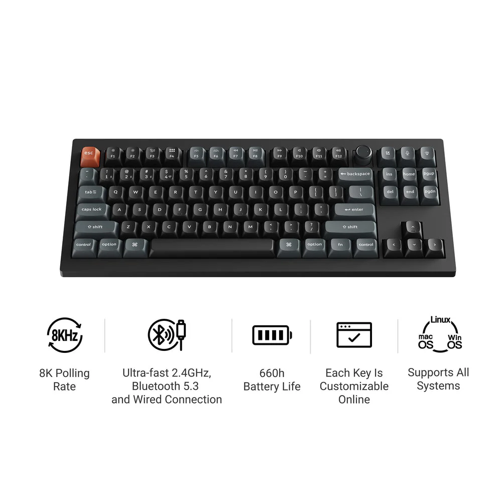Keychron V3 Ultra 8K Wireless Custom Mechanical Keyboard (US ANSI Layout) - Image 10