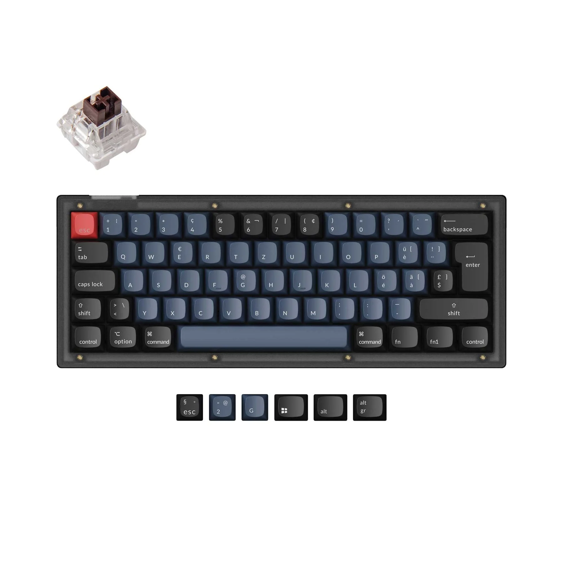 Keychron V4 QMK Custom Mechanical Keyboard ISO Layout Collection - Image 10