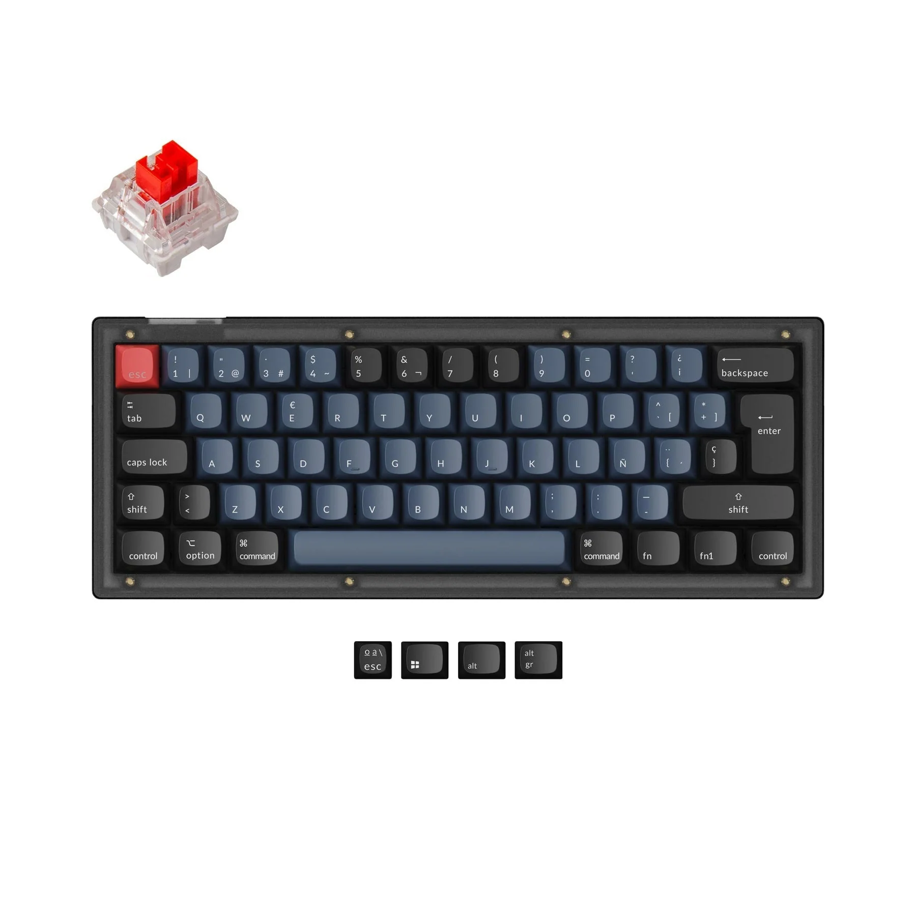 Keychron V4 QMK Custom Mechanical Keyboard ISO Layout Collection - Image 11