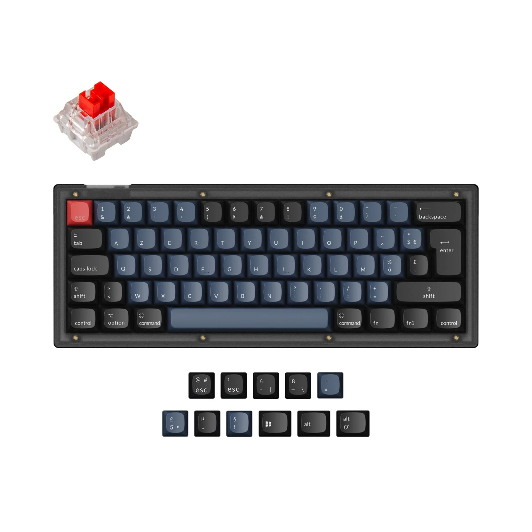 Keychron V4 QMK Custom Mechanical Keyboard ISO Layout Collection - Image 5