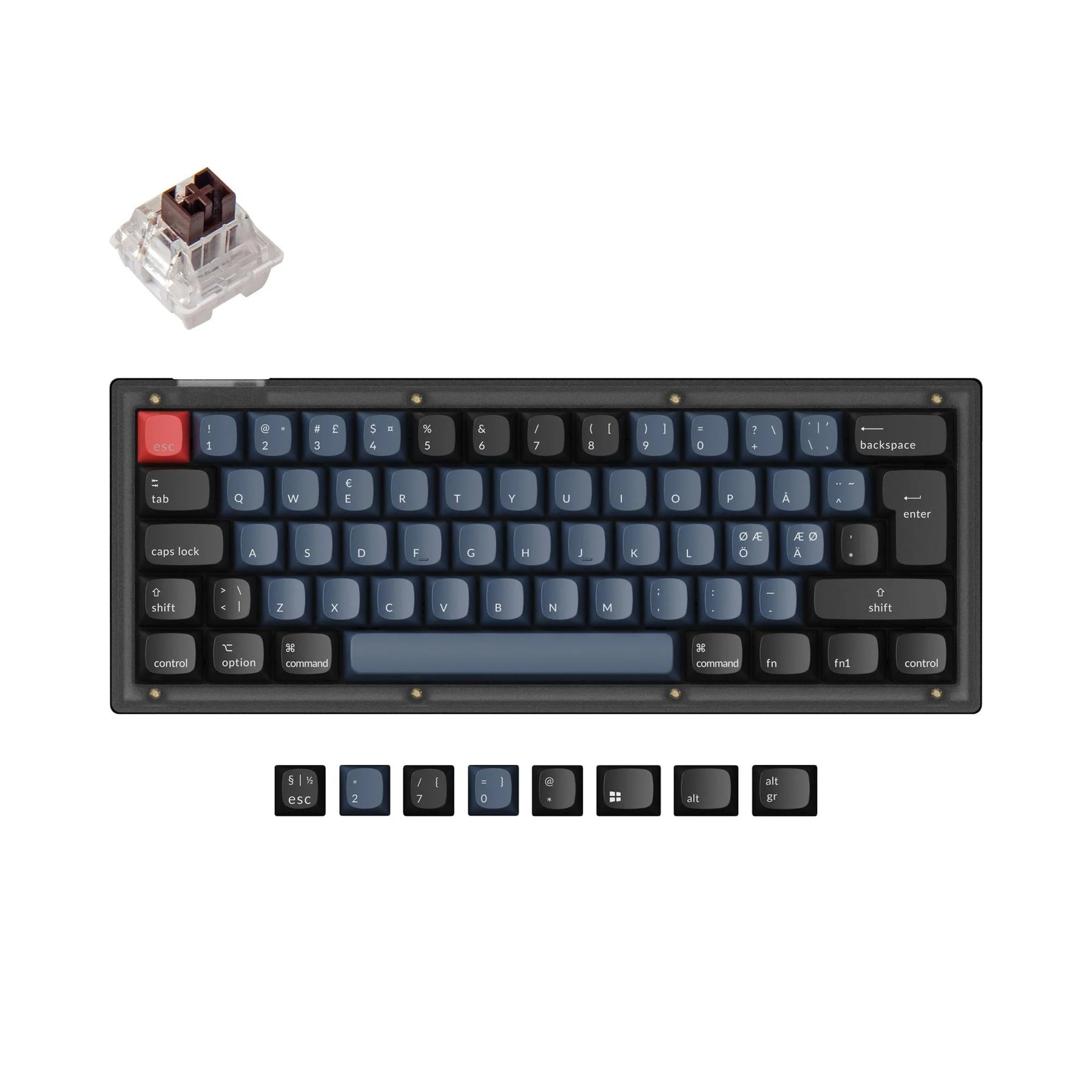 Keychron V4 QMK Custom Mechanical Keyboard ISO Layout Collection - Image 8
