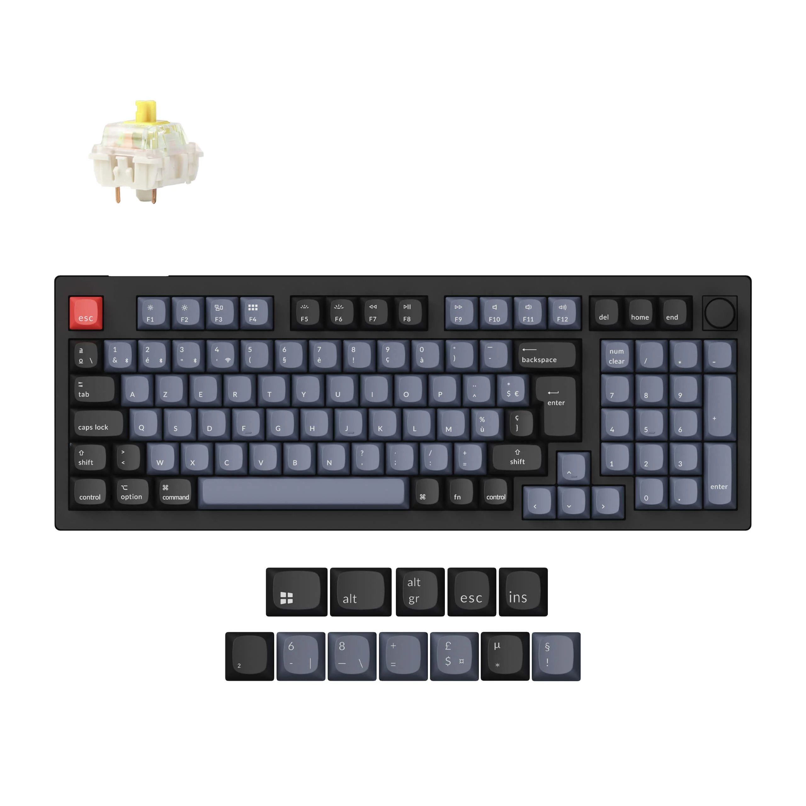 Keychron V5 Max QMK Wireless Custom Mechanical Keyboard ISO Layout Collection - Image 3