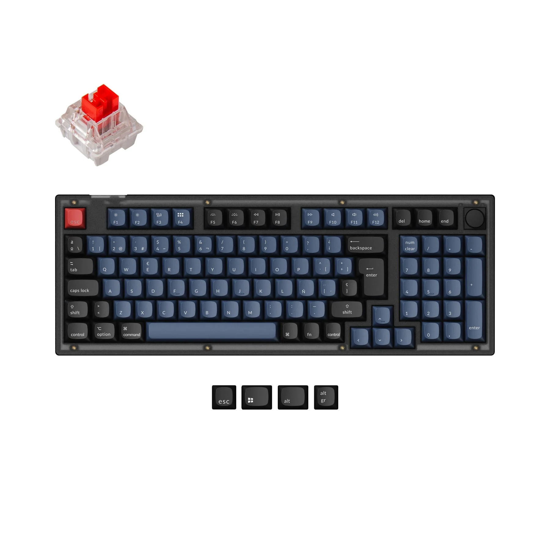 Keychron V5 QMK Custom Mechanical Keyboard ISO Layout Collection - Image 11