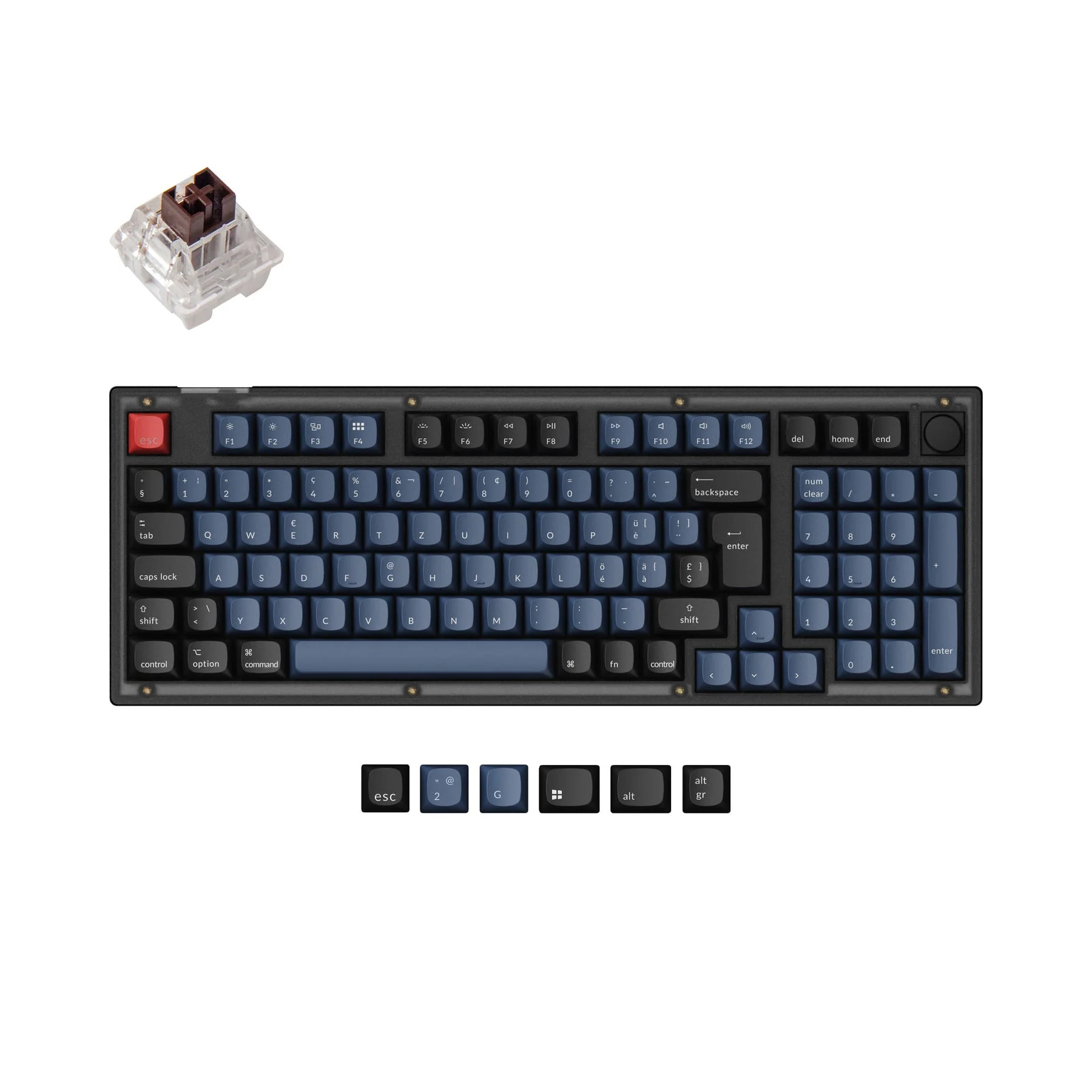 Keychron V5 QMK Custom Mechanical Keyboard ISO Layout Collection - Image 4