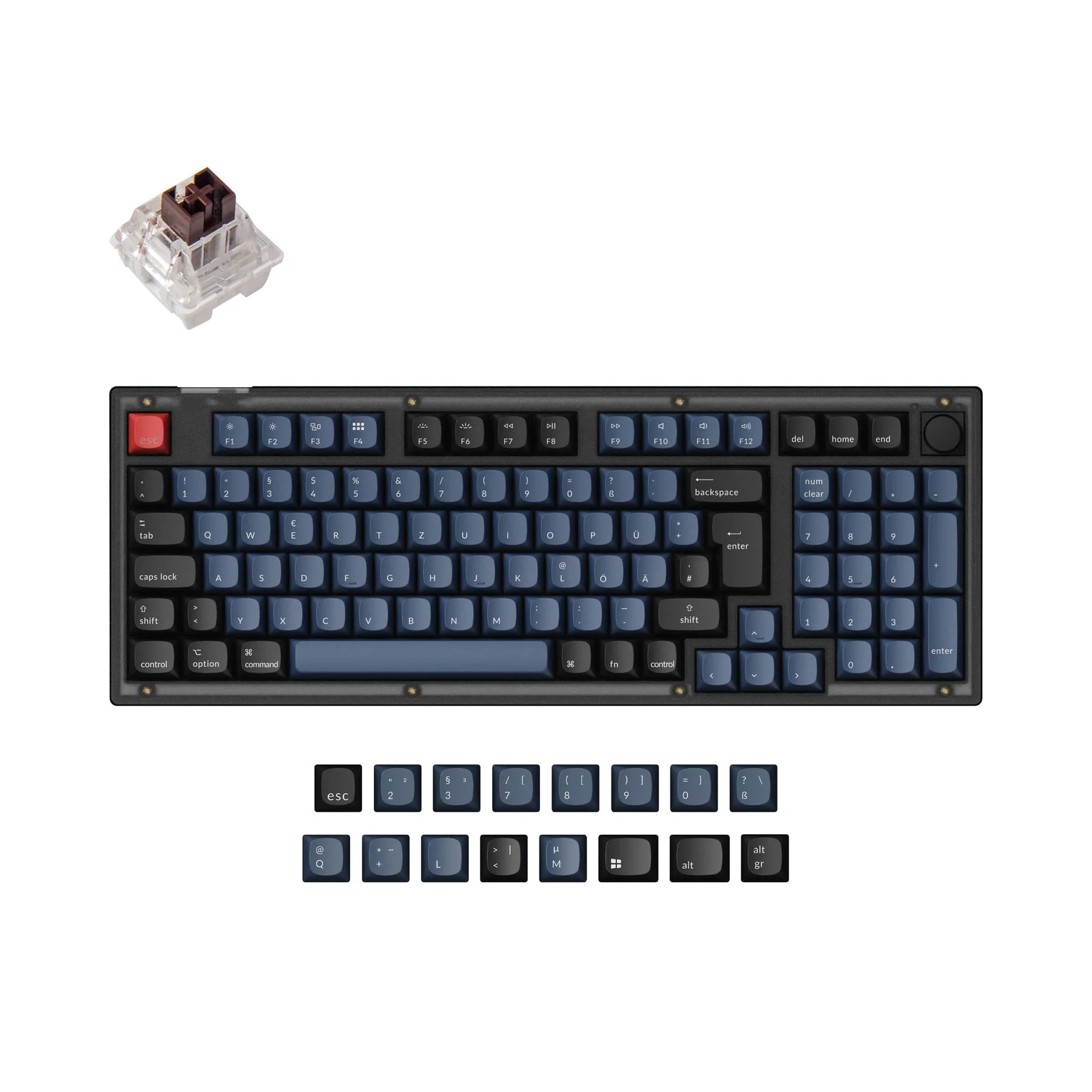 Keychron V5 QMK Custom Mechanical Keyboard ISO Layout Collection - Image 6