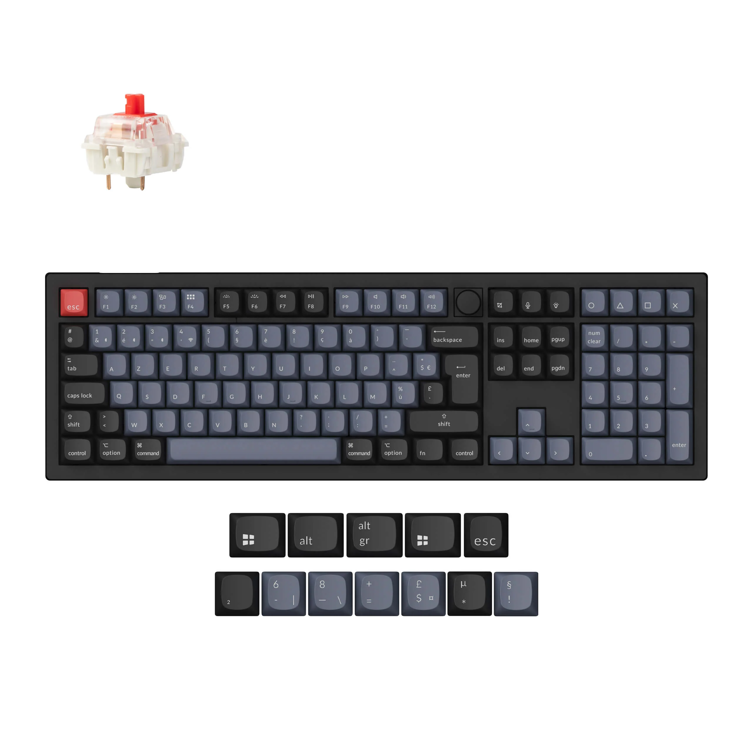 Keychron V6 Max QMK Wireless Custom Mechanical Keyboard ISO Layout Collection - Image 16