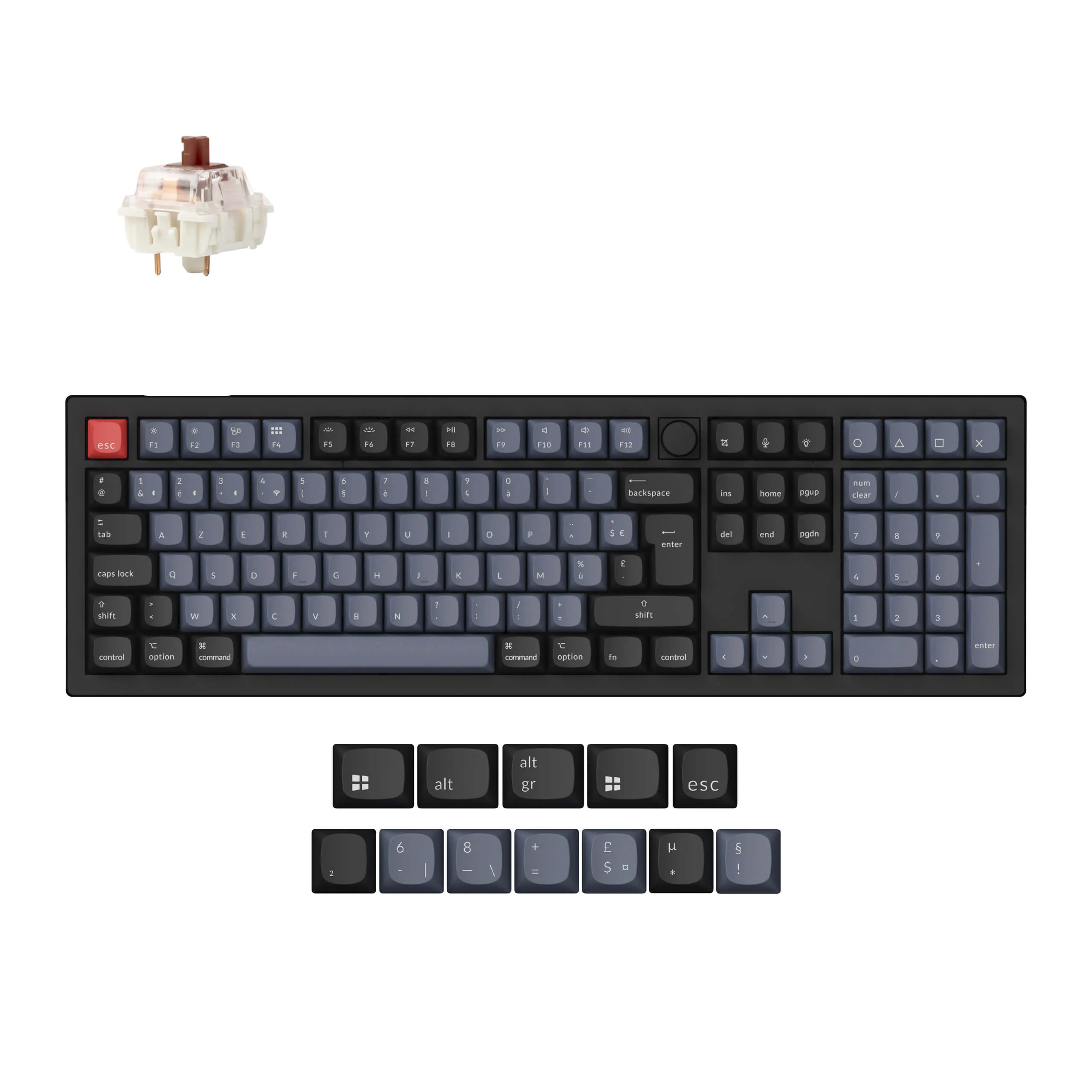 Keychron V6 Max QMK Wireless Custom Mechanical Keyboard ISO Layout Collection - Image 17