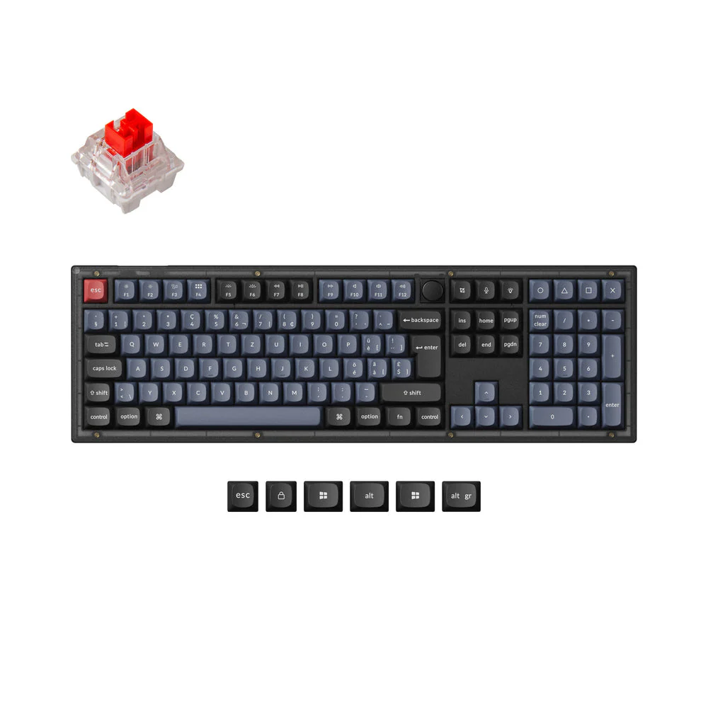 Keychron V6 QMK Custom Mechanical Keyboard ISO Layout Collection - Image 17