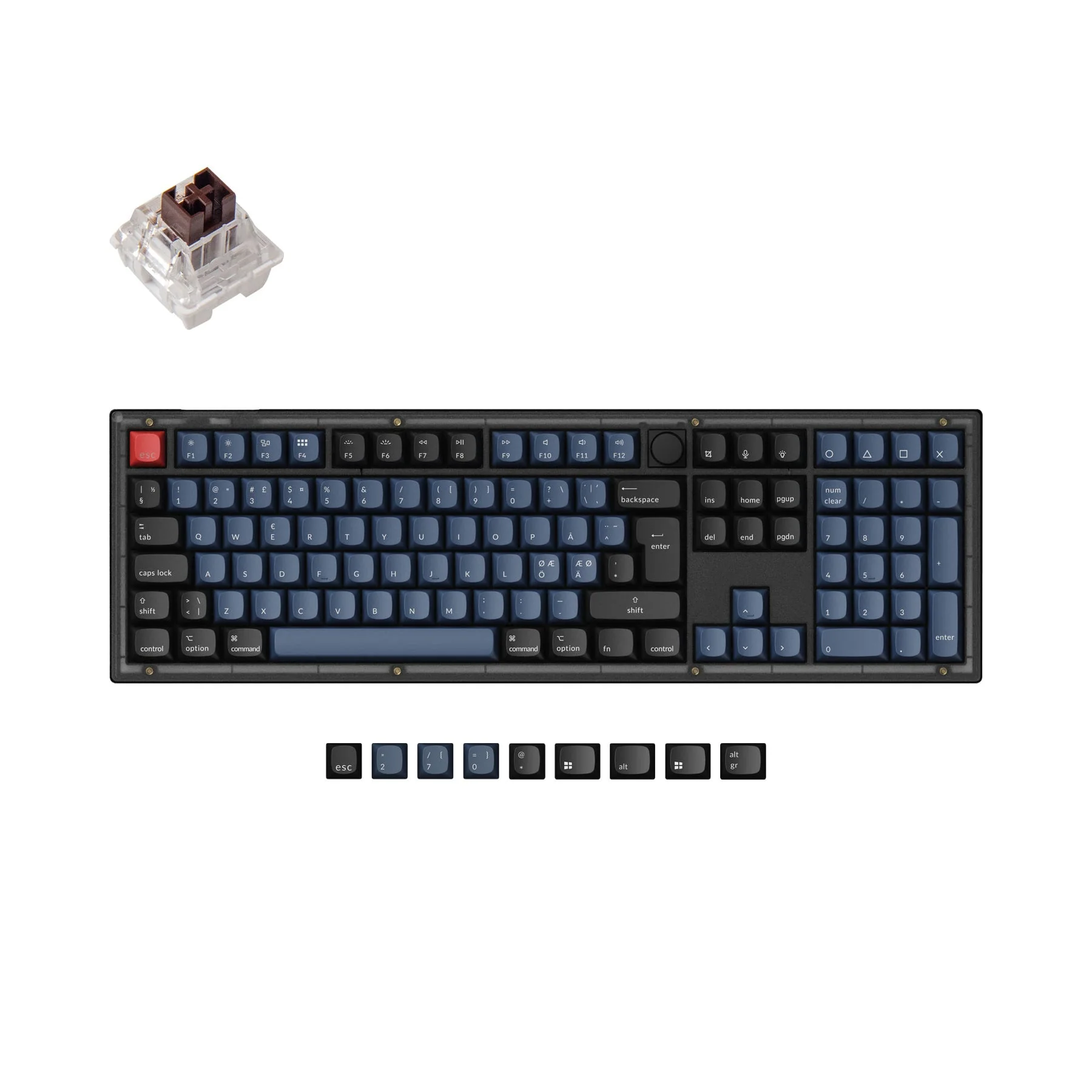 Keychron V6 QMK Custom Mechanical Keyboard ISO Layout Collection - Image 8