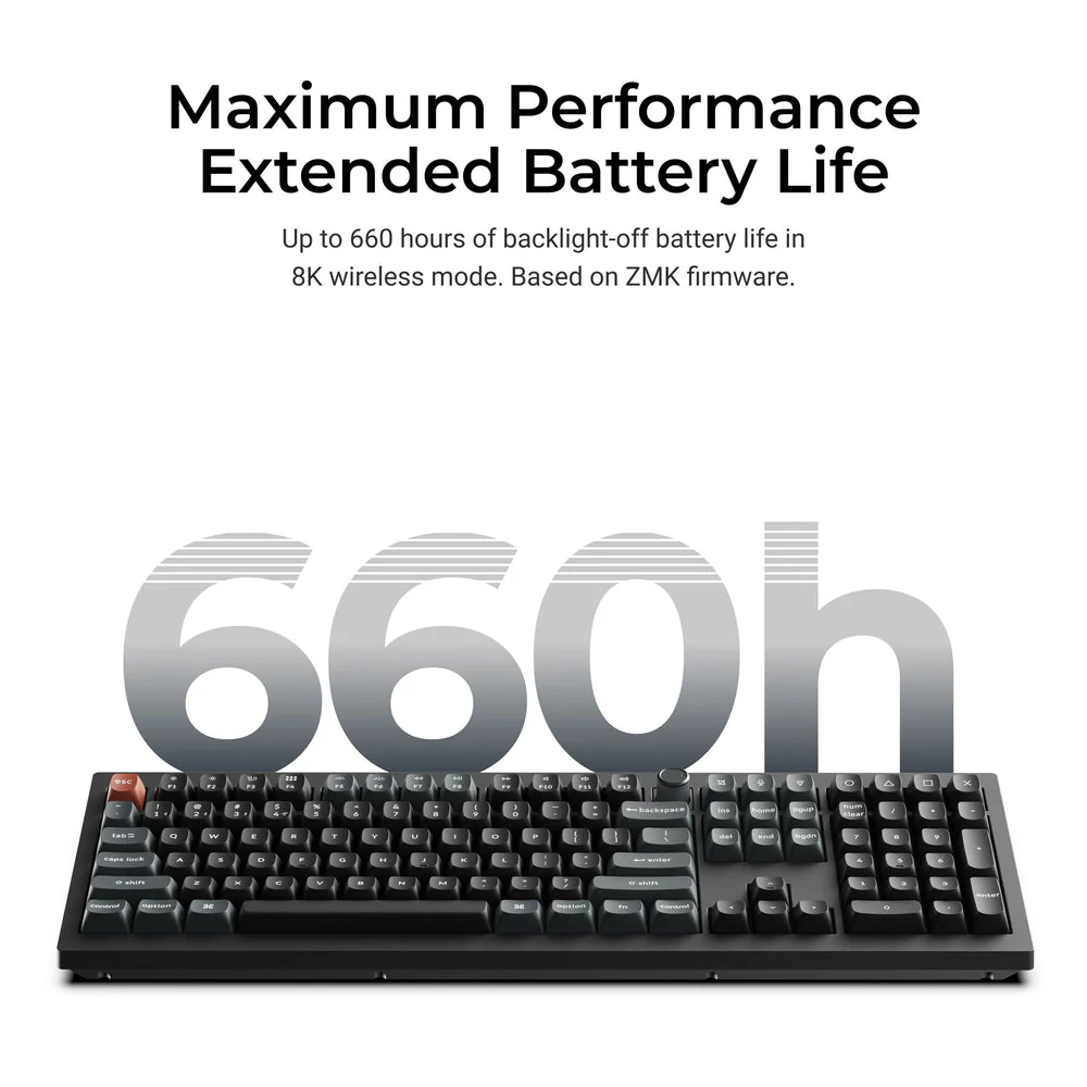Keychron V6 Ultra 8K Wireless Custom Mechanical Keyboard (US ANSI Layout) - Image 7
