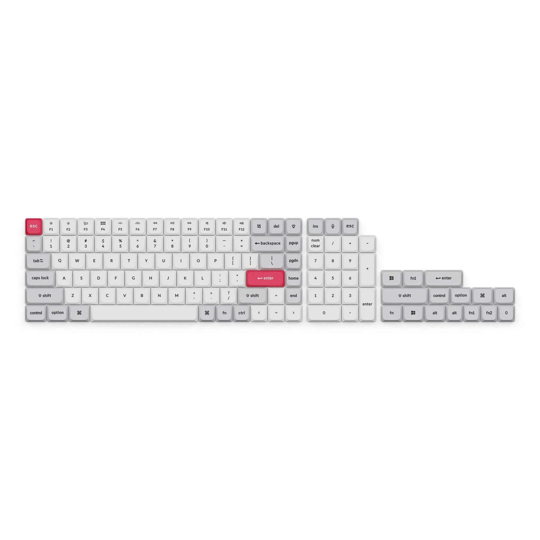 Low Profile Dye-Sub PBT LSA Full Set Keycap Set - Image 3
