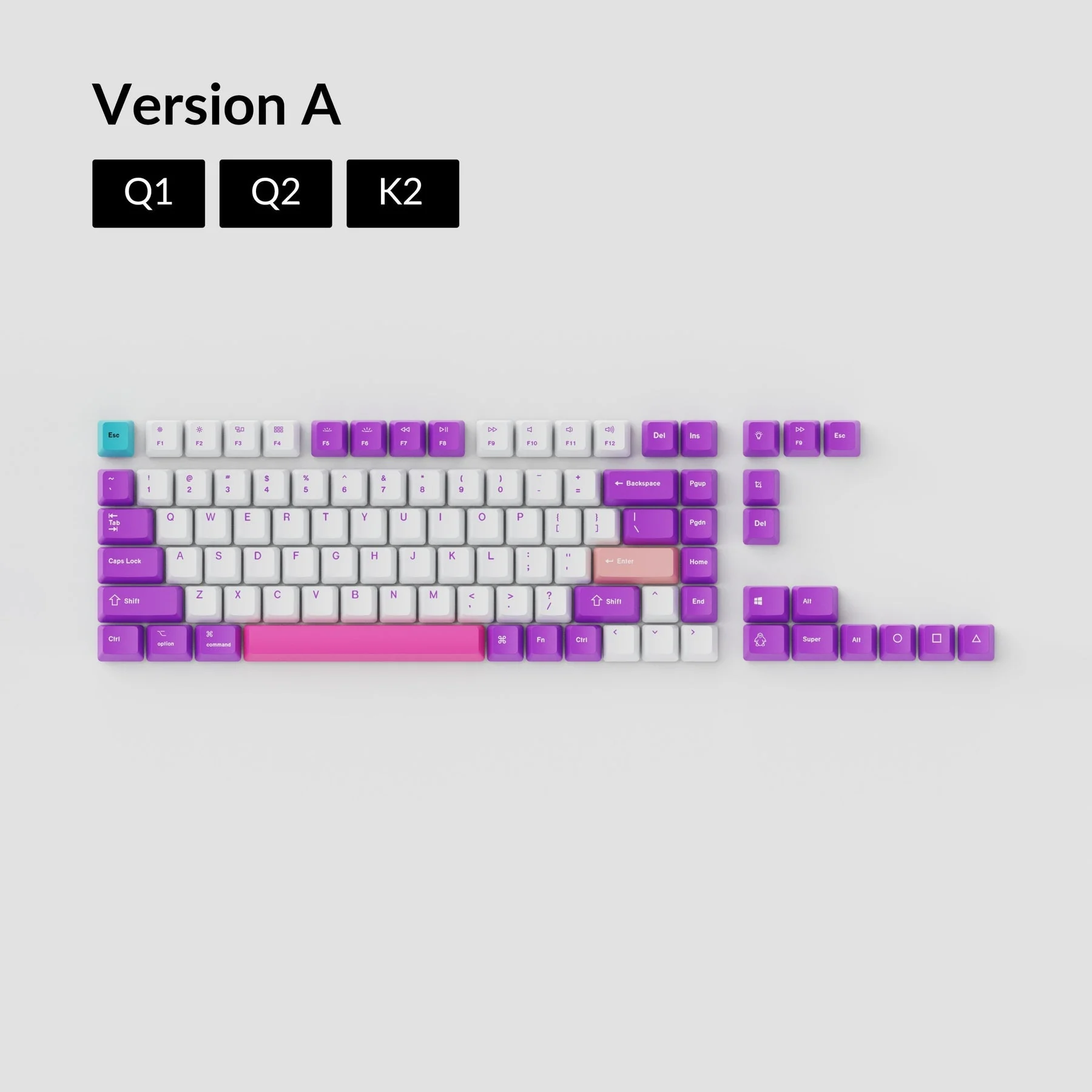 OEM Dye-Sub PBT Keycap Set - Unicorn - Image 3