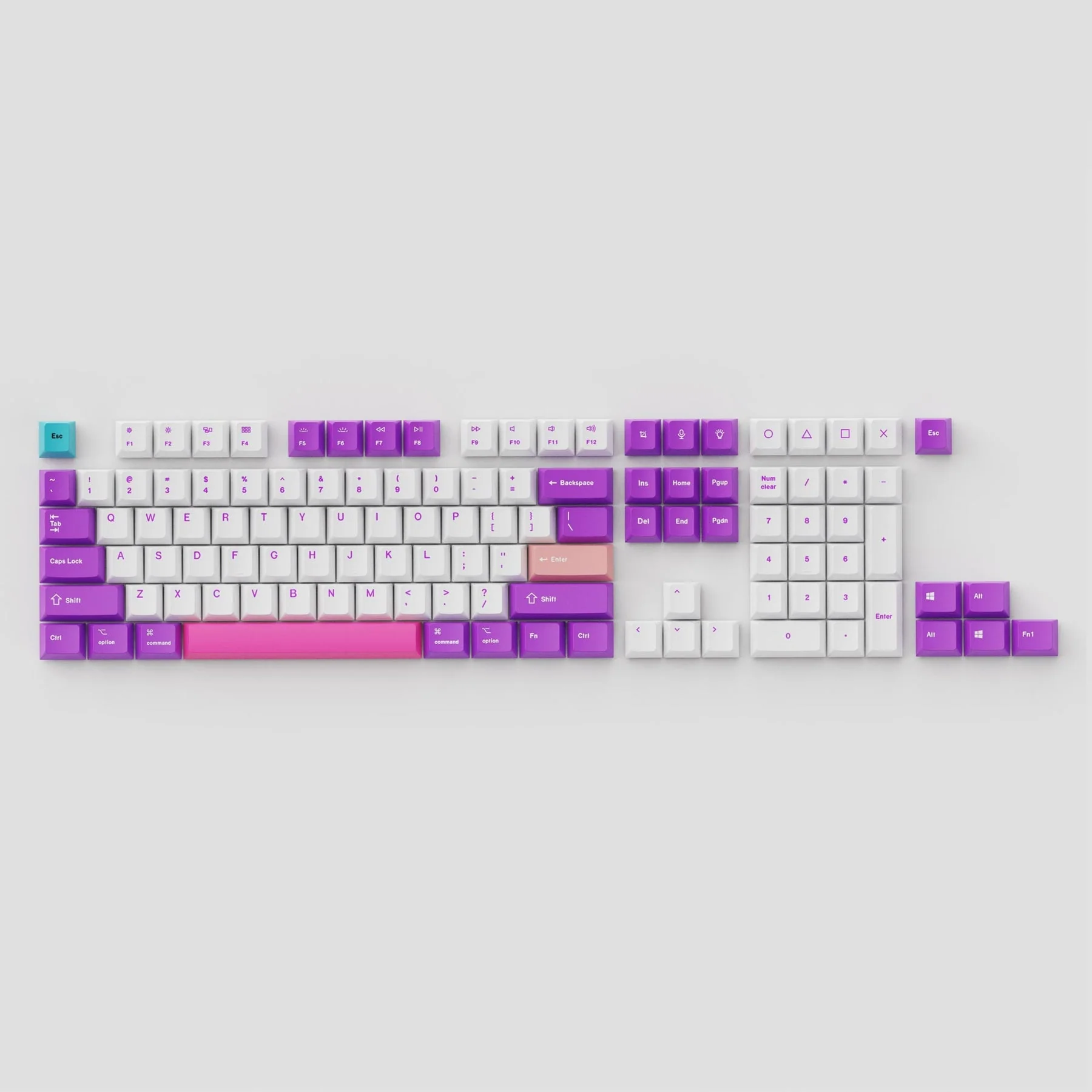 OEM Dye-Sub PBT Keycap Set - Unicorn - Image 4