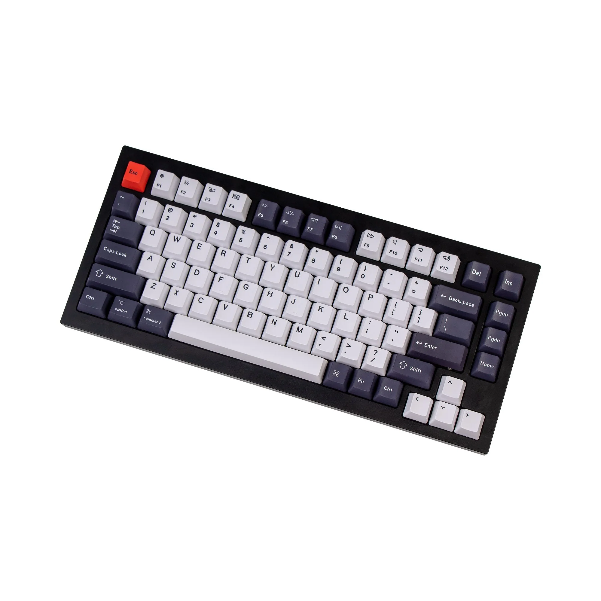OEM Dye-Sub PBT Keycap Set - Bluish Black And White - Image 6