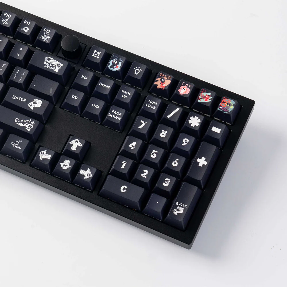 Weirdo Ghost Gang - Cherry Profile Dye-Sub PBT Full Keycap Set - Image 4